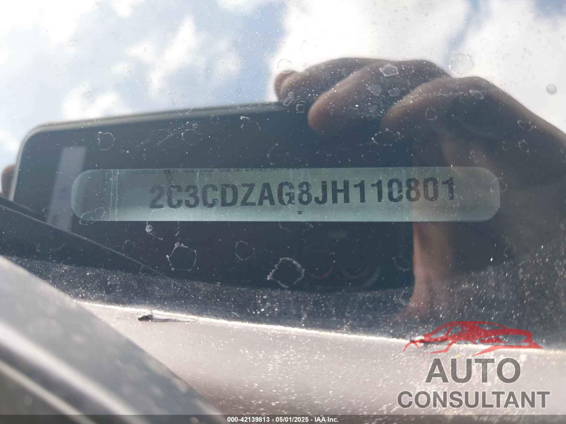 DODGE CHALLENGER 2018 - 2C3CDZAG8JH110801