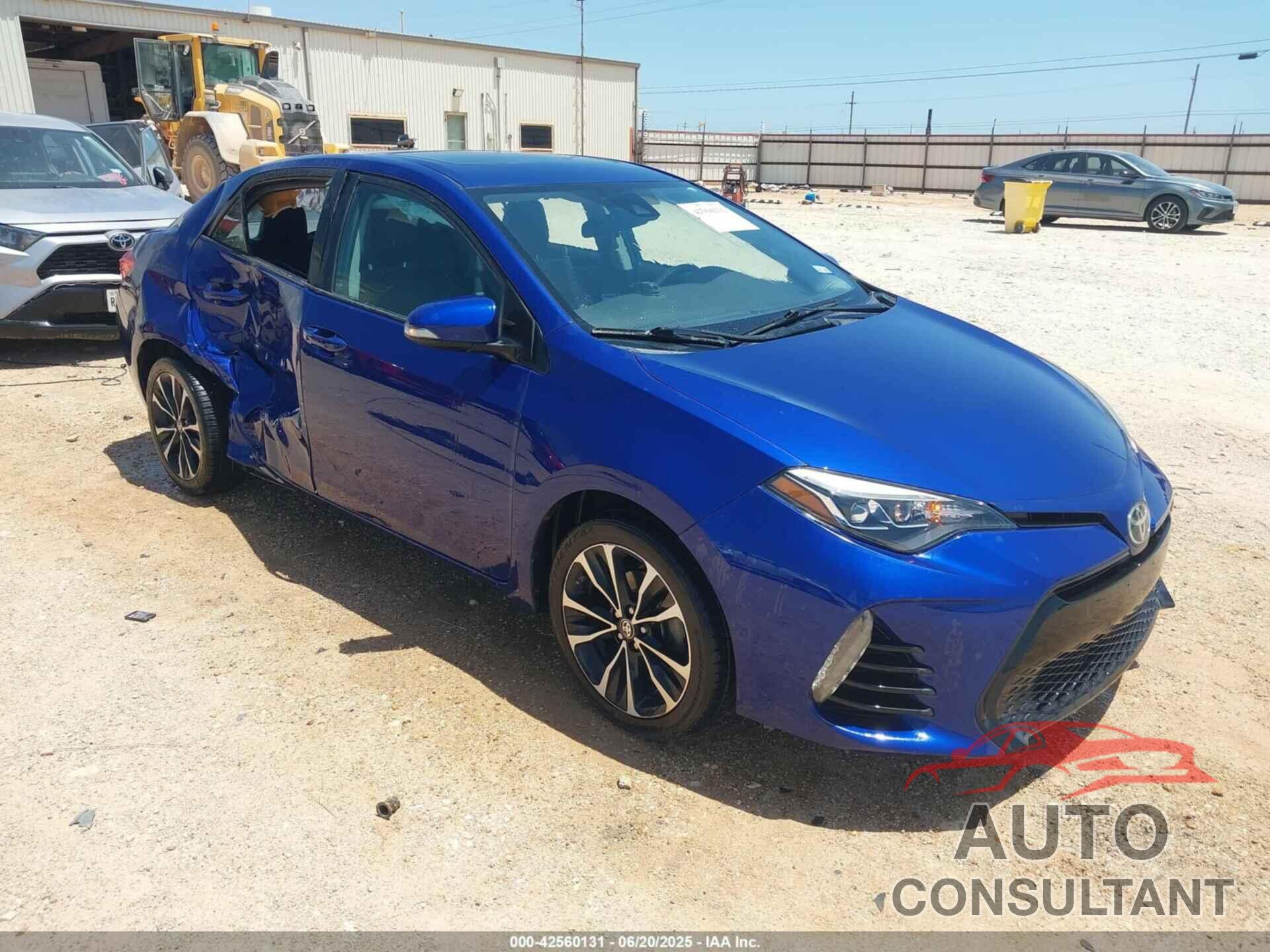 TOYOTA COROLLA 2017 - 2T1BURHE6HC842554