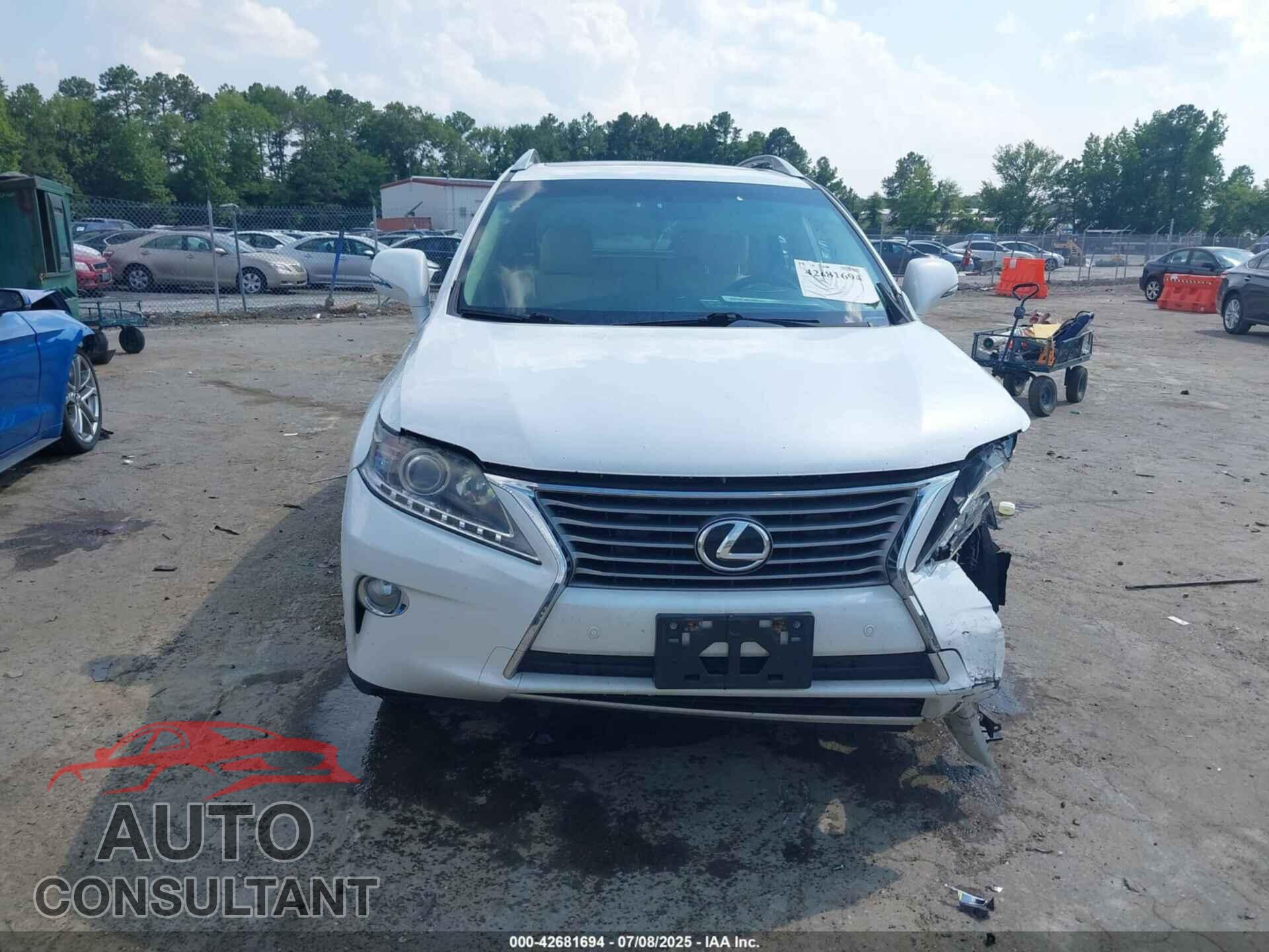 LEXUS RX 350 2013 - 2T2BK1BA2DC215899