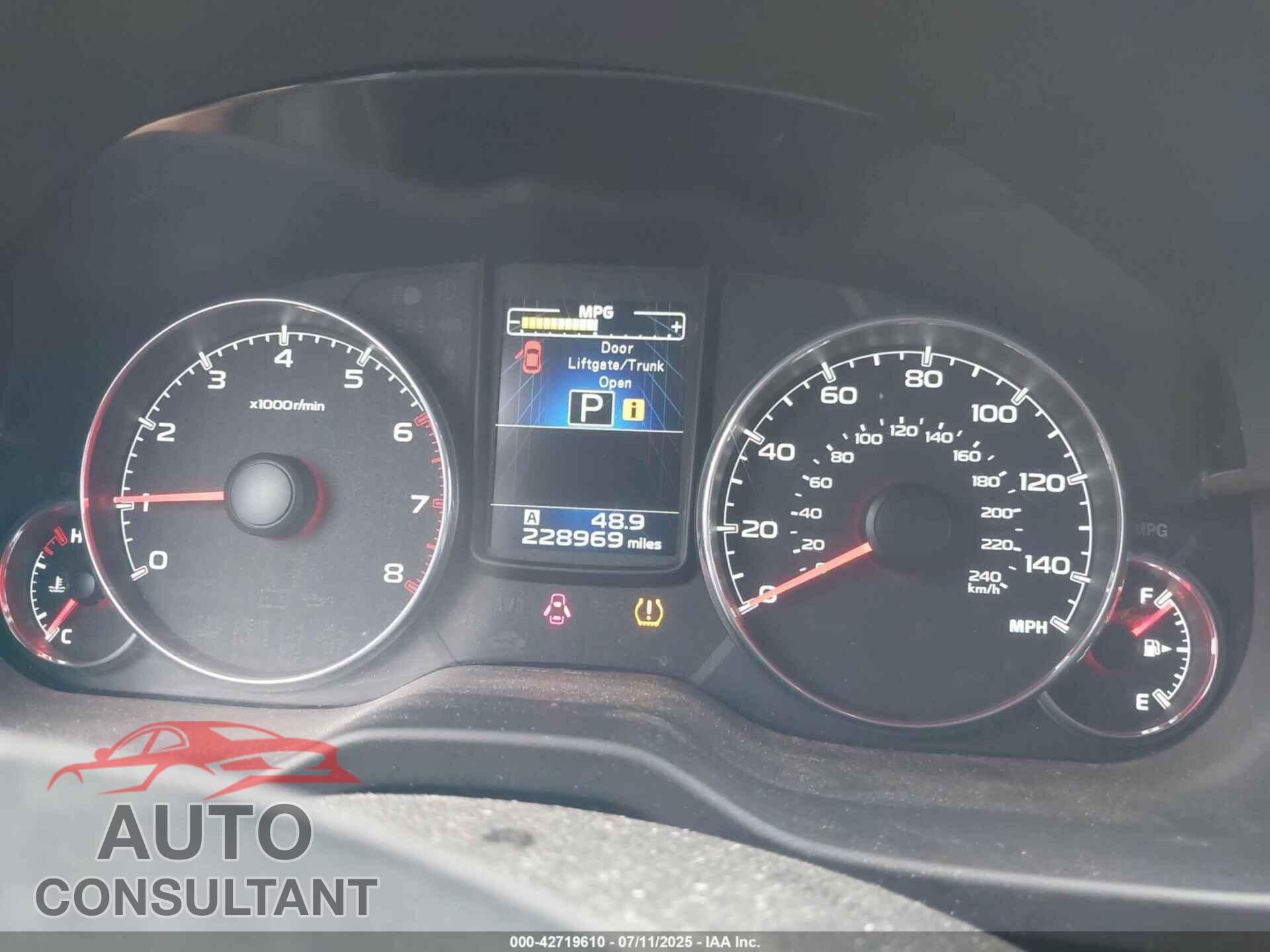SUBARU OUTBACK 2014 - 4S4BRBLC4E3212322
