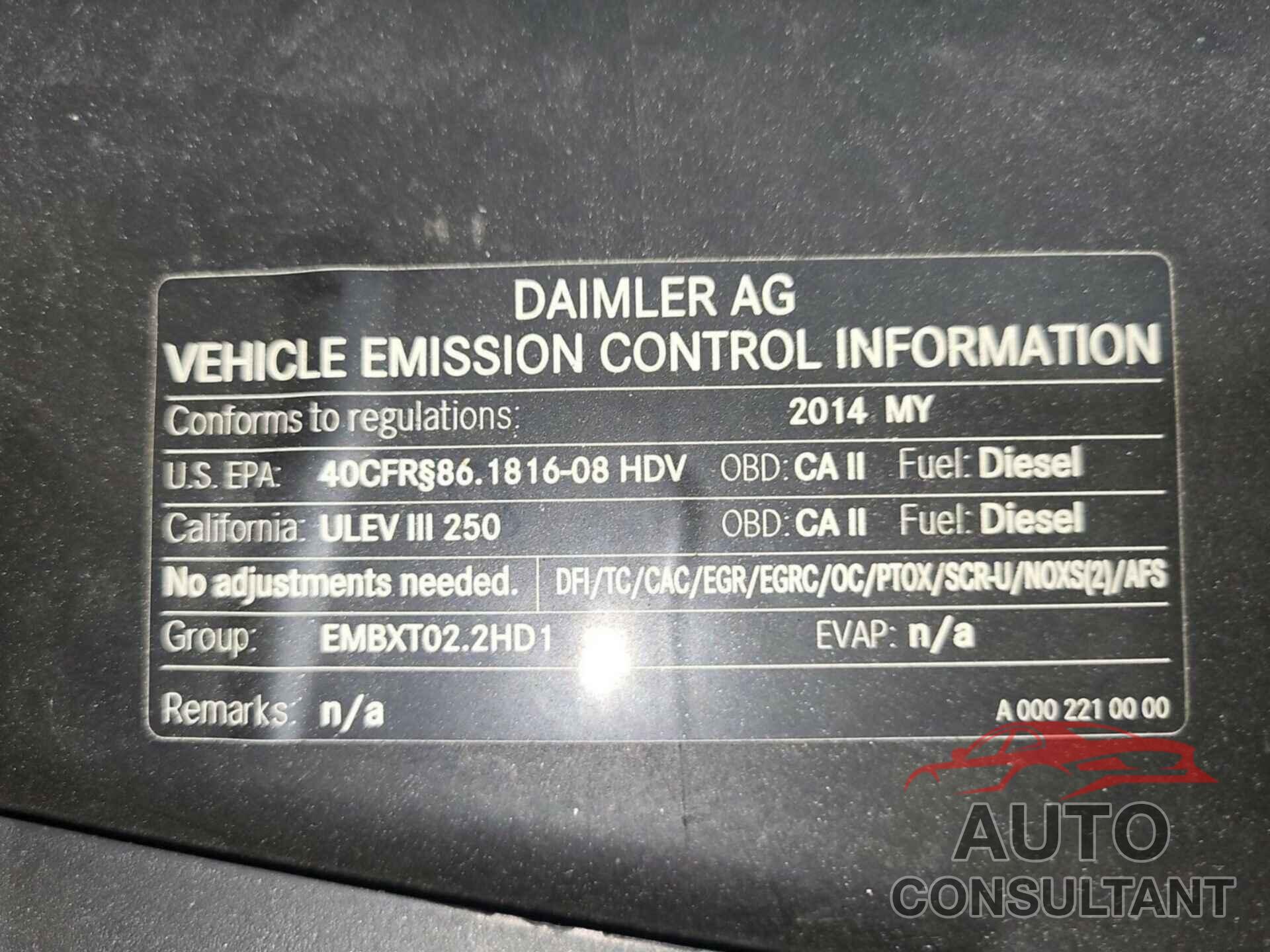 MERCEDES-BENZ SPRINTER 2500 2014 - WD3PE8DE4E5897896
