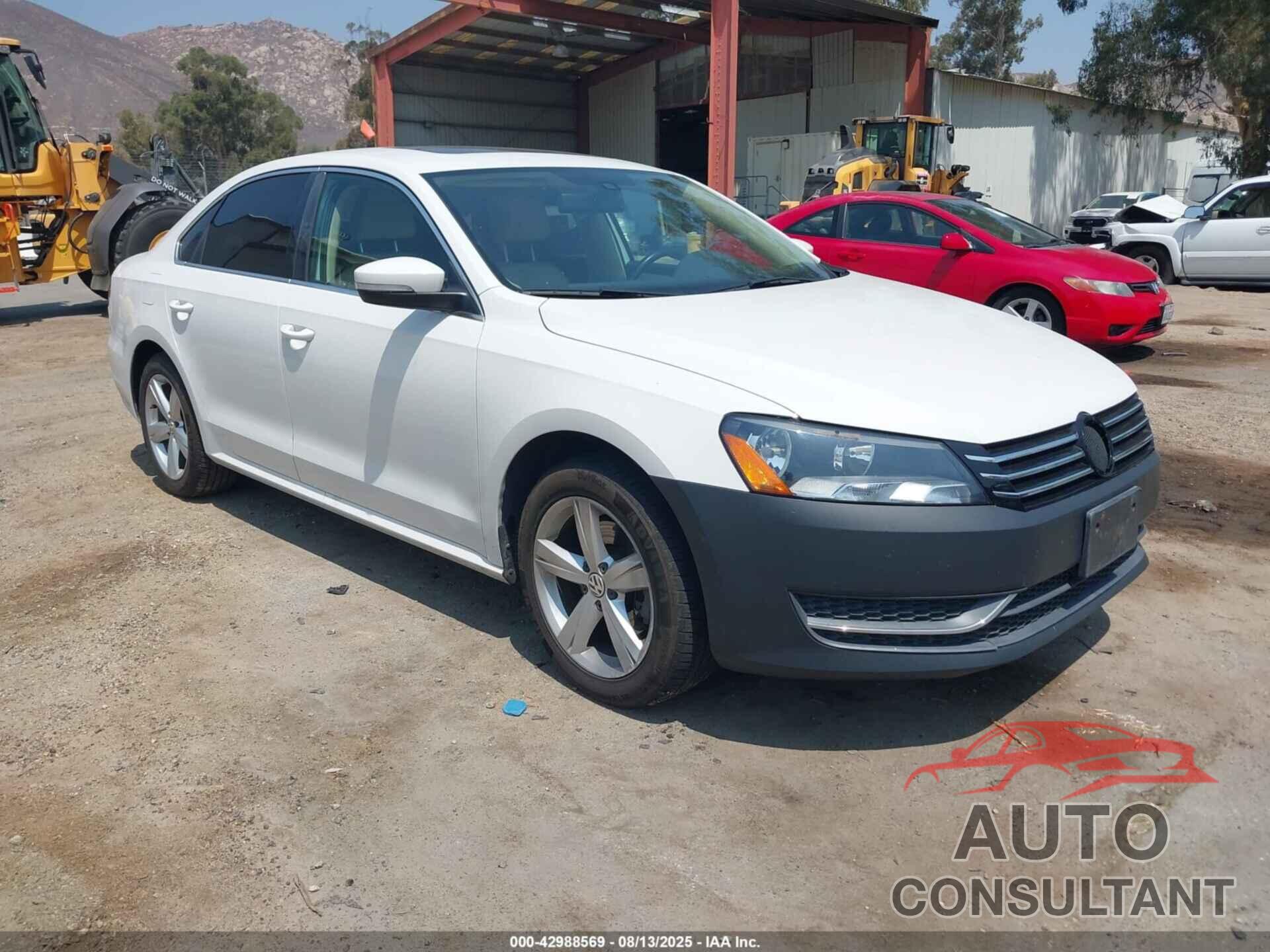 VOLKSWAGEN PASSAT 2013 - 1VWBN7A39DC145535