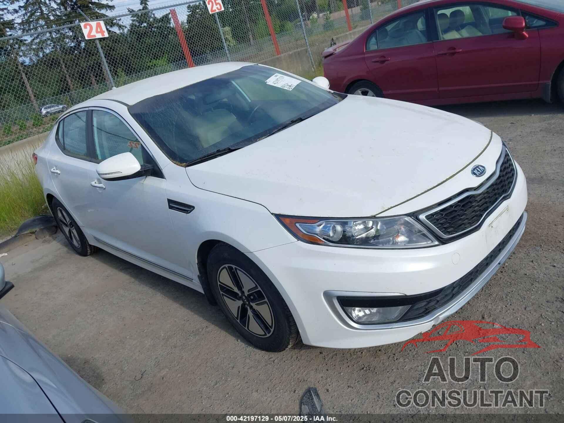 KIA OPTIMA HYBRID 2012 - KNAGM4AD9C5011658