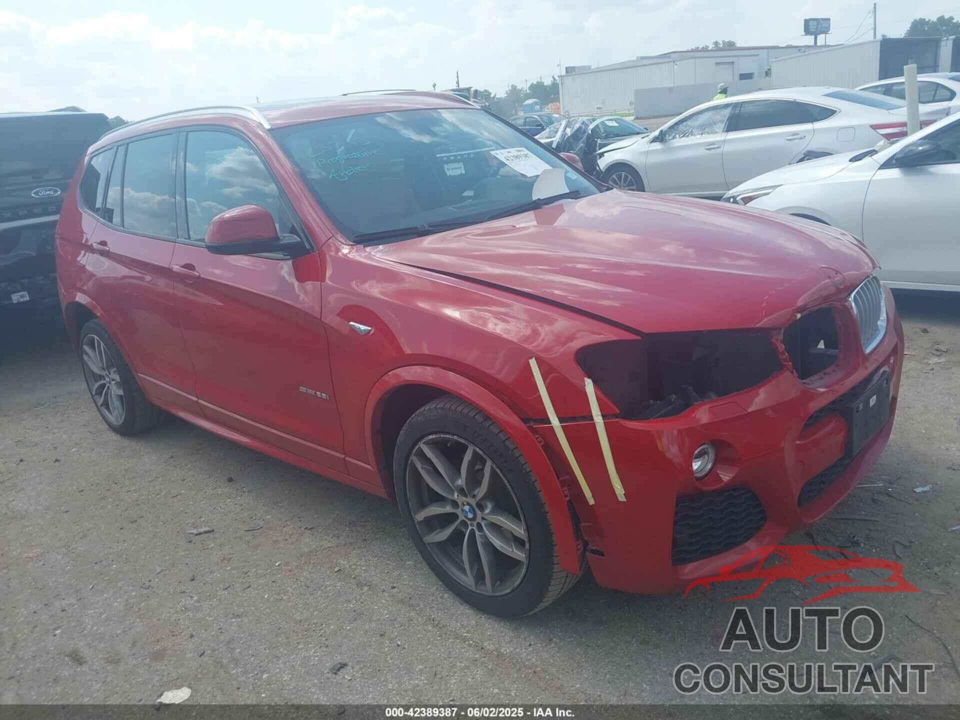 BMW X3 2016 - 5UXWZ7C58G0R32245