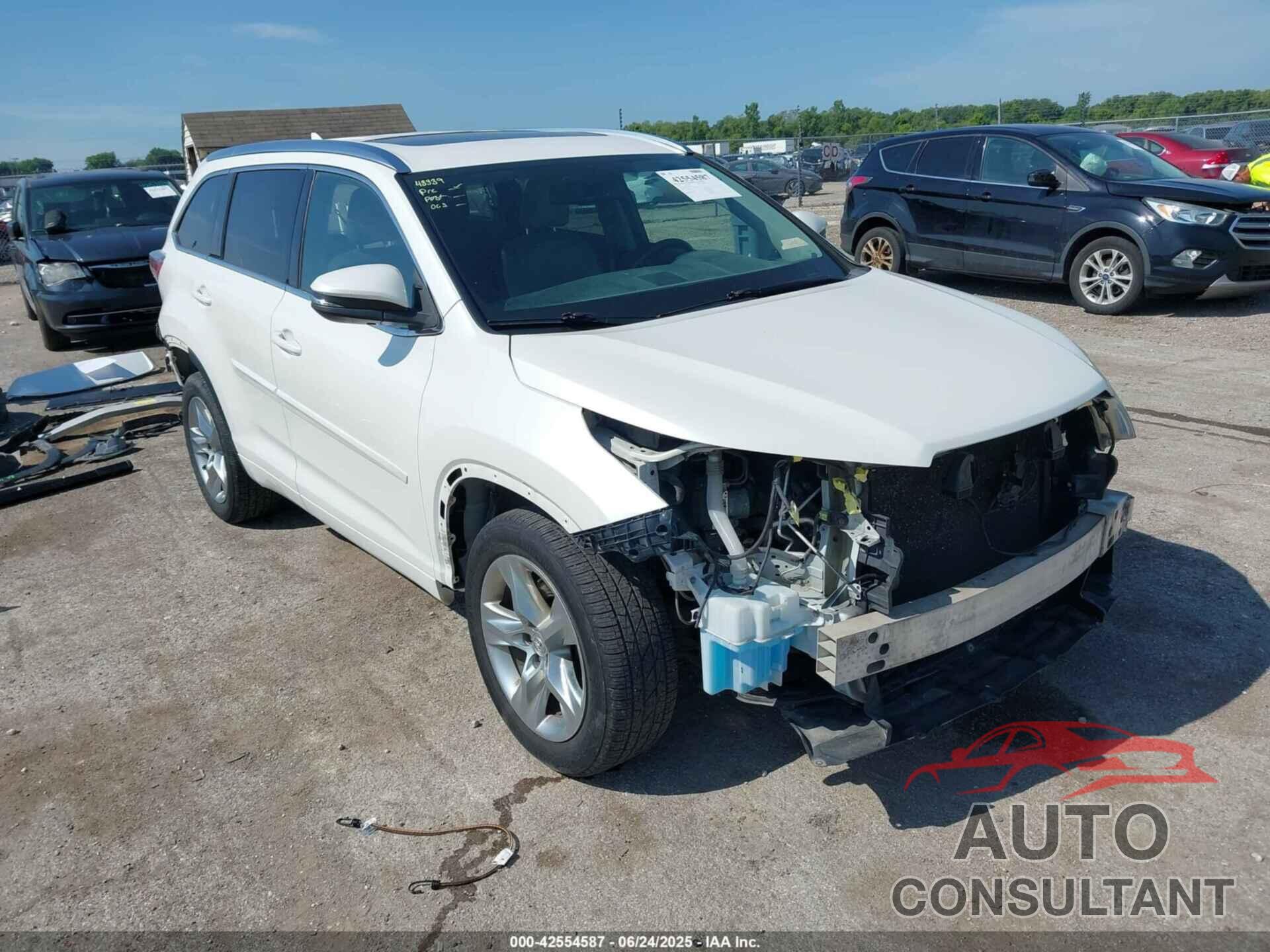 TOYOTA HIGHLANDER 2015 - 5TDDKRFH7FS096647