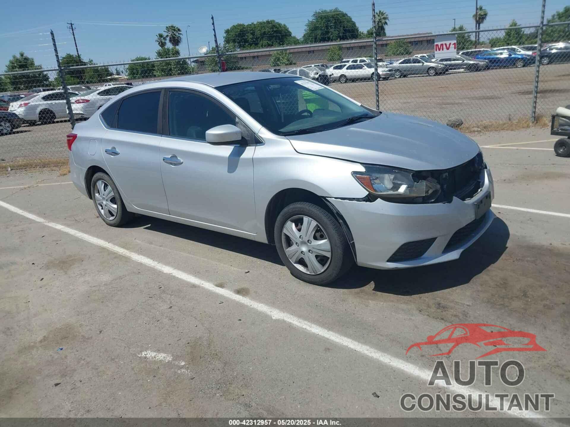 NISSAN SENTRA 2016 - 3N1AB7APXGL664079