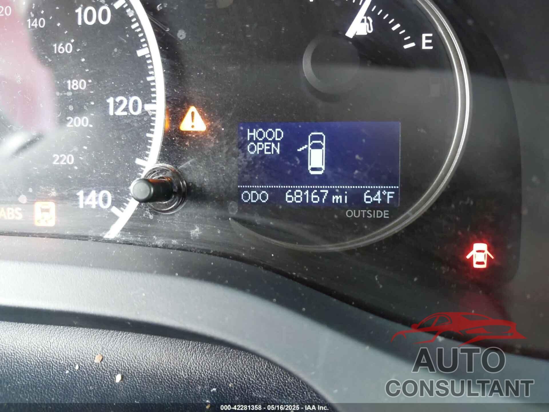 LEXUS CT 200H 2016 - JTHKD5BH2G2274942
