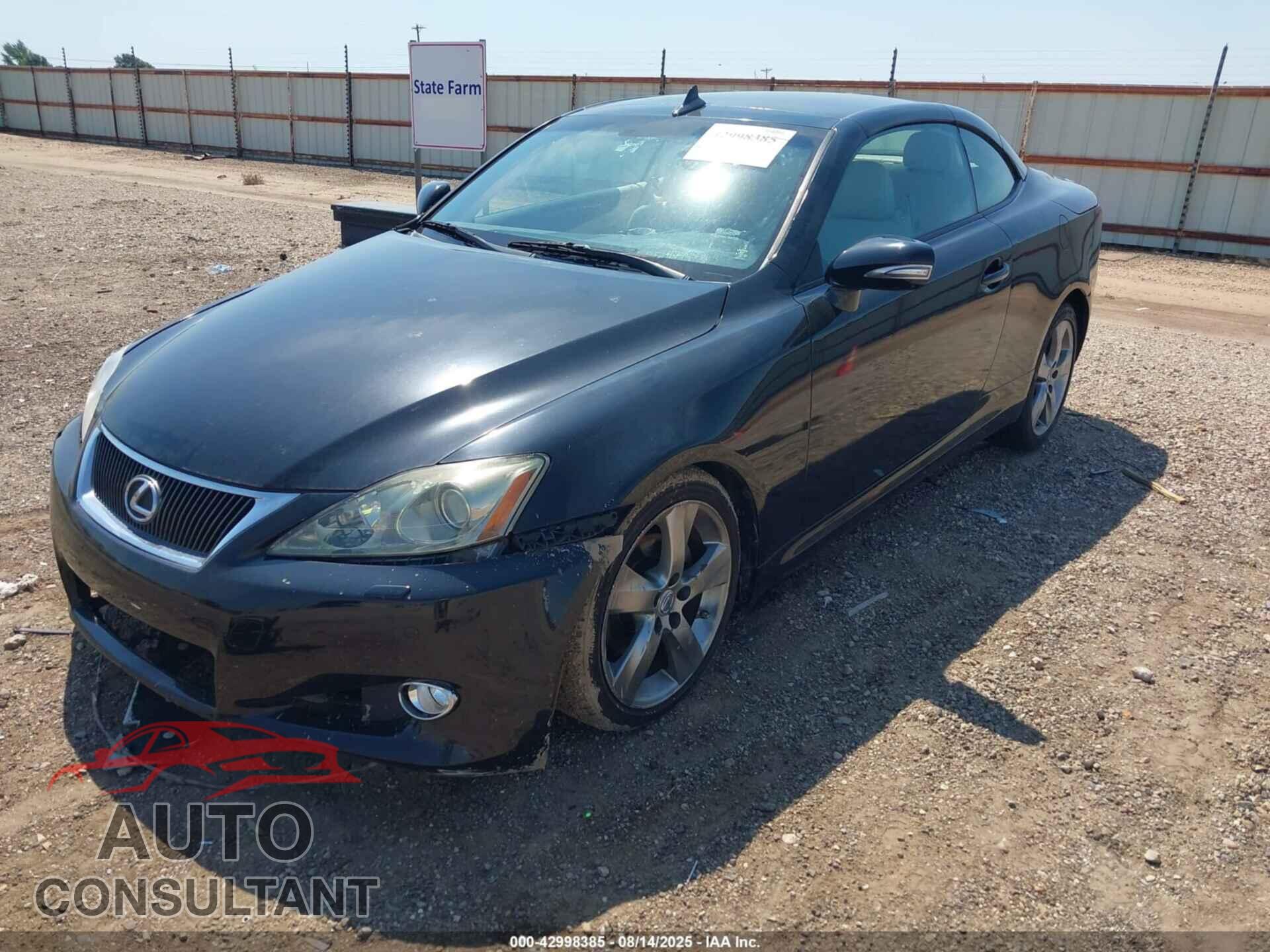 LEXUS IS 250C 2010 - JTHFF2C23A2508467