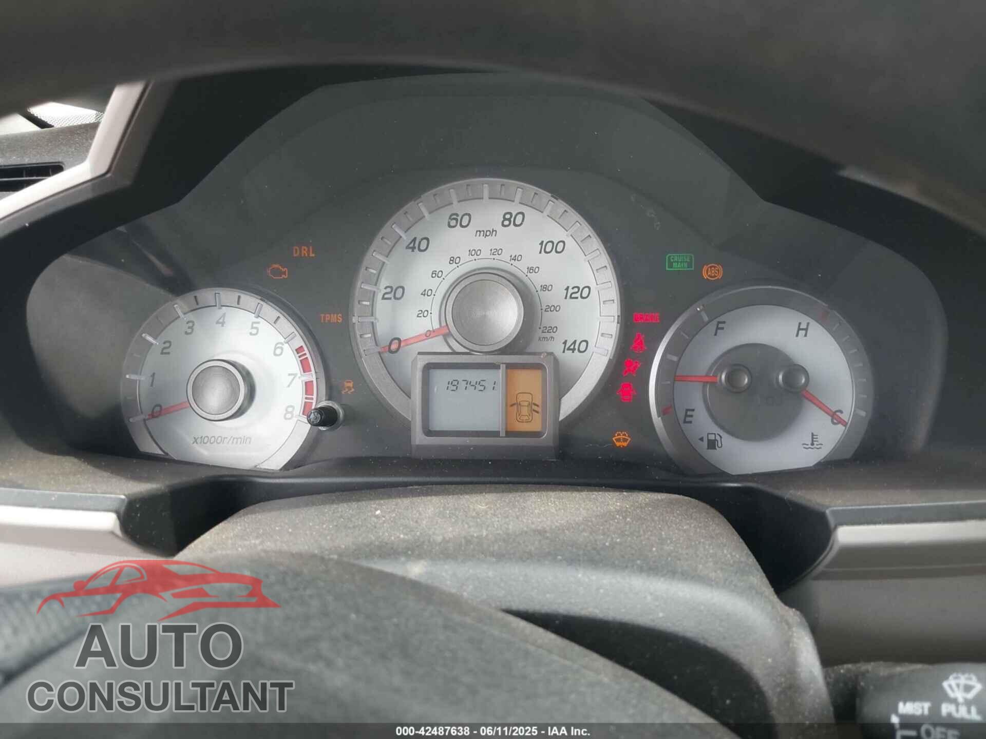 HONDA PILOT 2013 - 5FNYF4H22DB036231