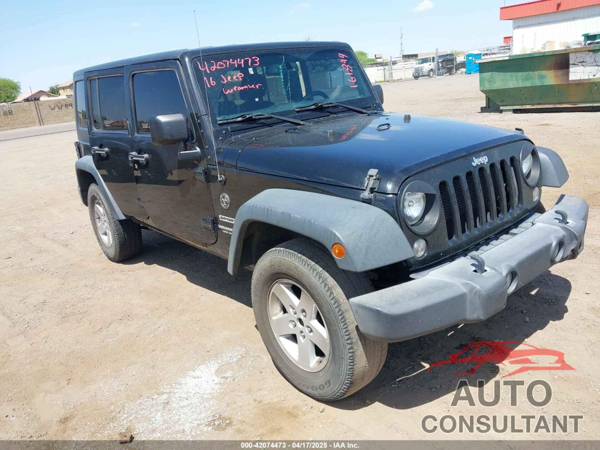 JEEP WRANGLER UNLIMITED 2016 - 1C4BJWDG9GL161844