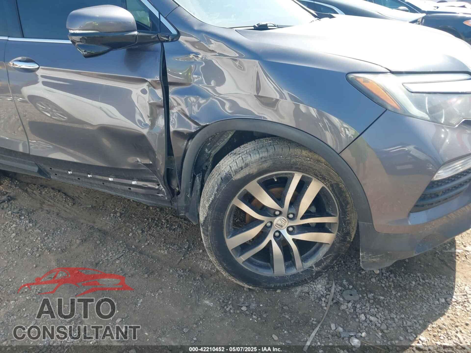 HONDA PILOT 2017 - 5FNYF5H93HB035503