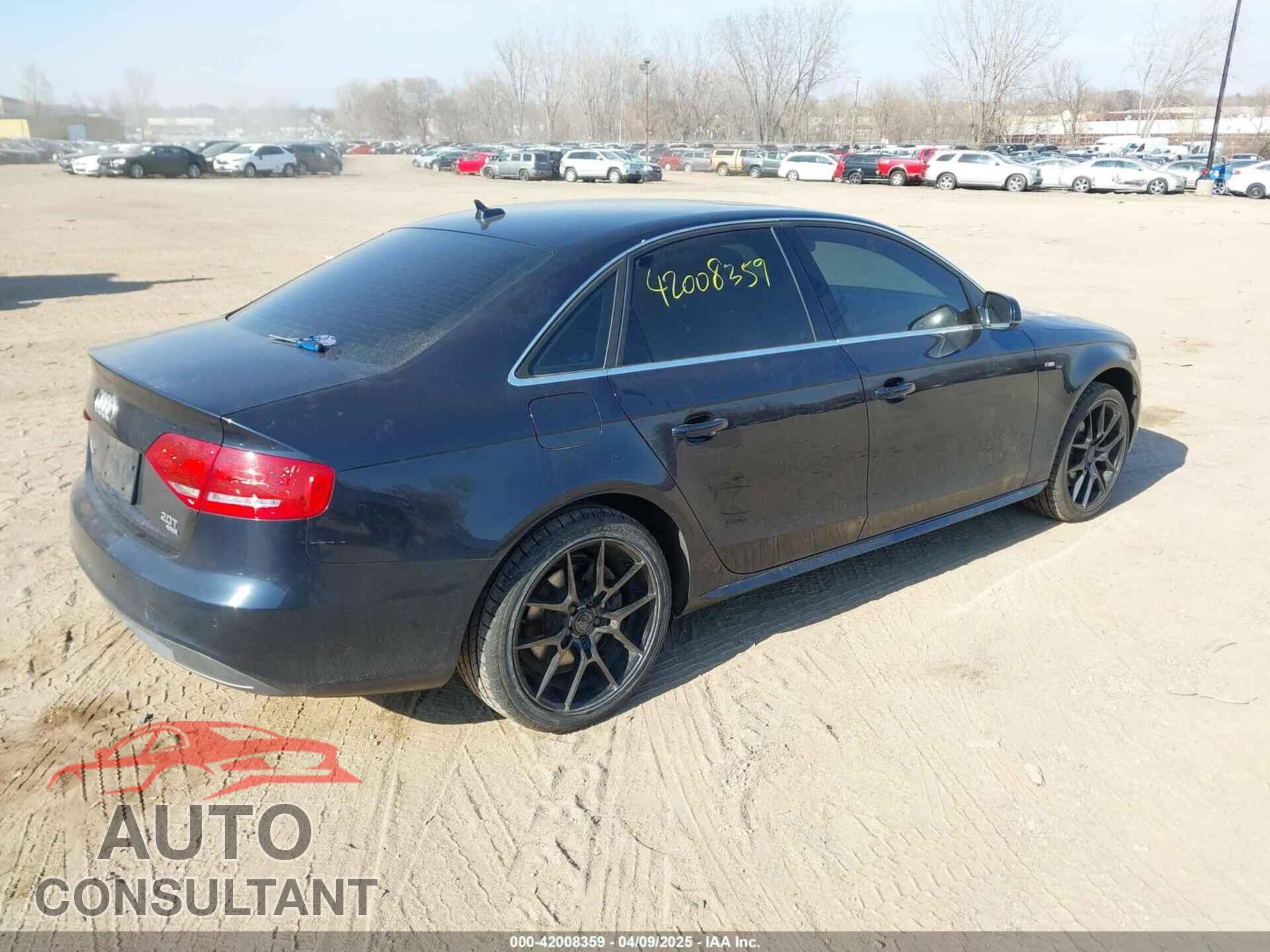 AUDI A4 2012 - WAUFFAFL0CA099852