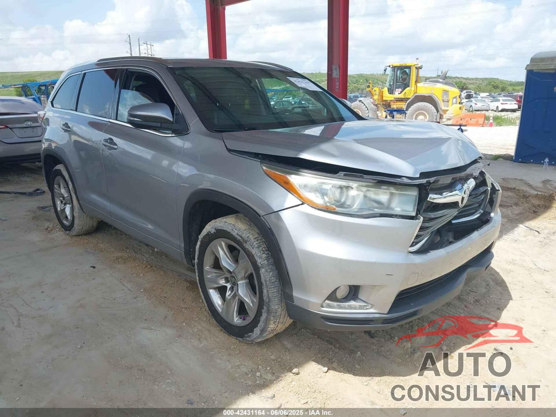 TOYOTA HIGHLANDER 2016 - 5TDYKRFH5GS162034