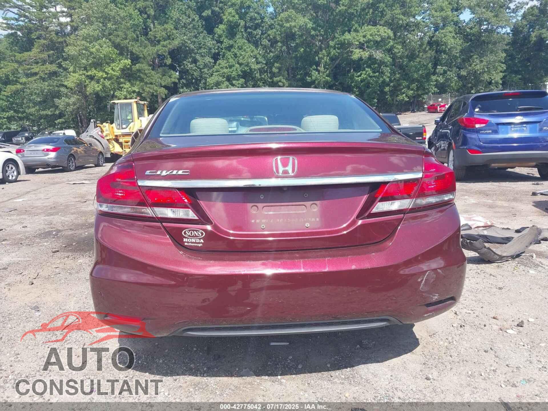 HONDA CIVIC 2014 - 19XFB2F84EE003060