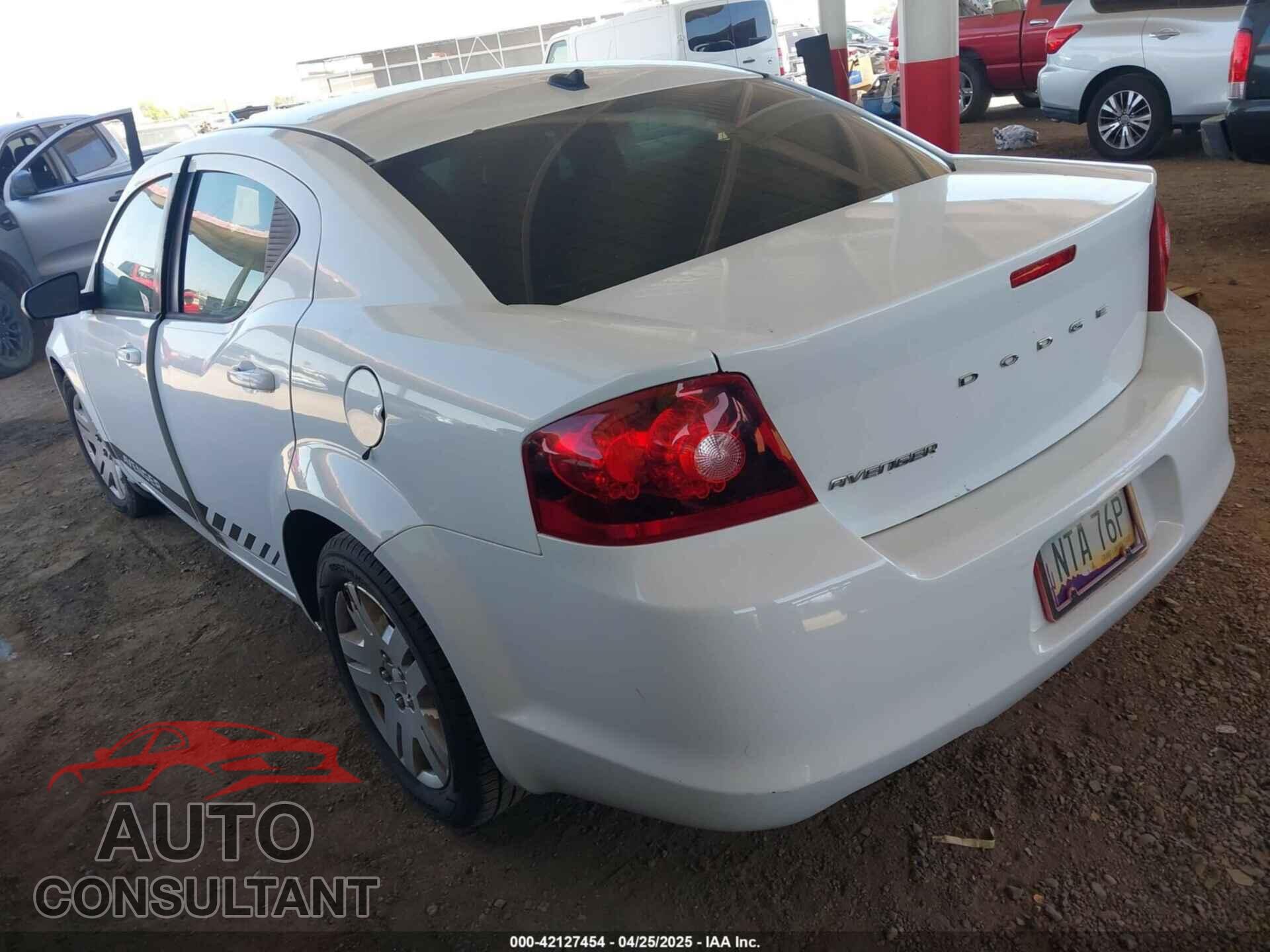 DODGE AVENGER 2013 - 1C3CDZAB0DN638574