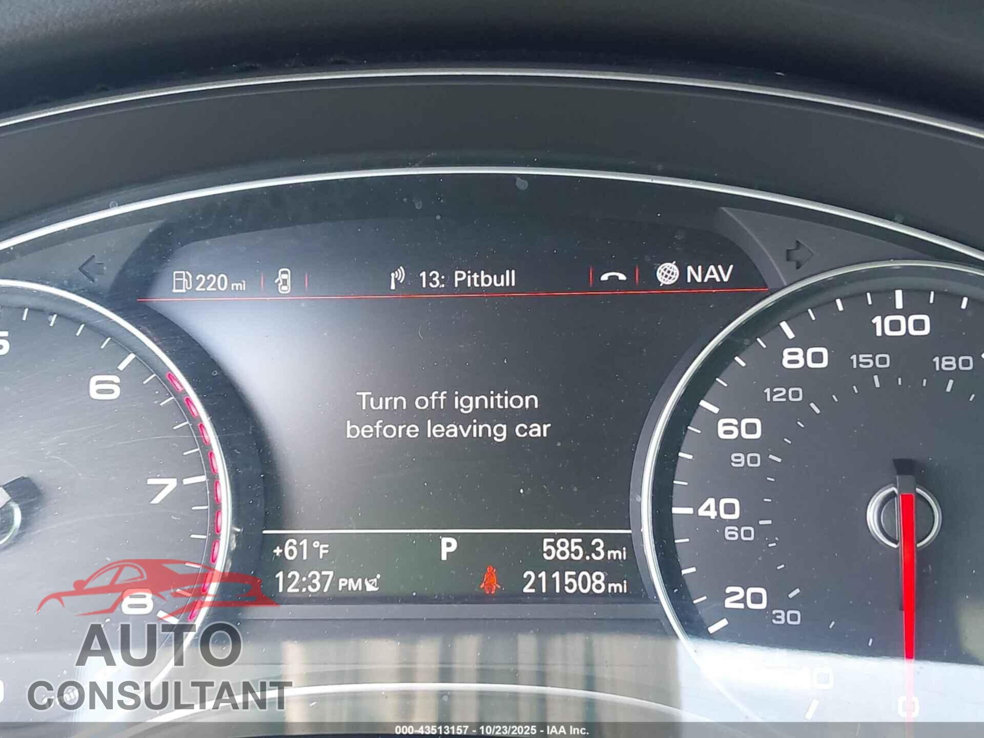 AUDI A6 2013 - WAUGFAFC4DN104727