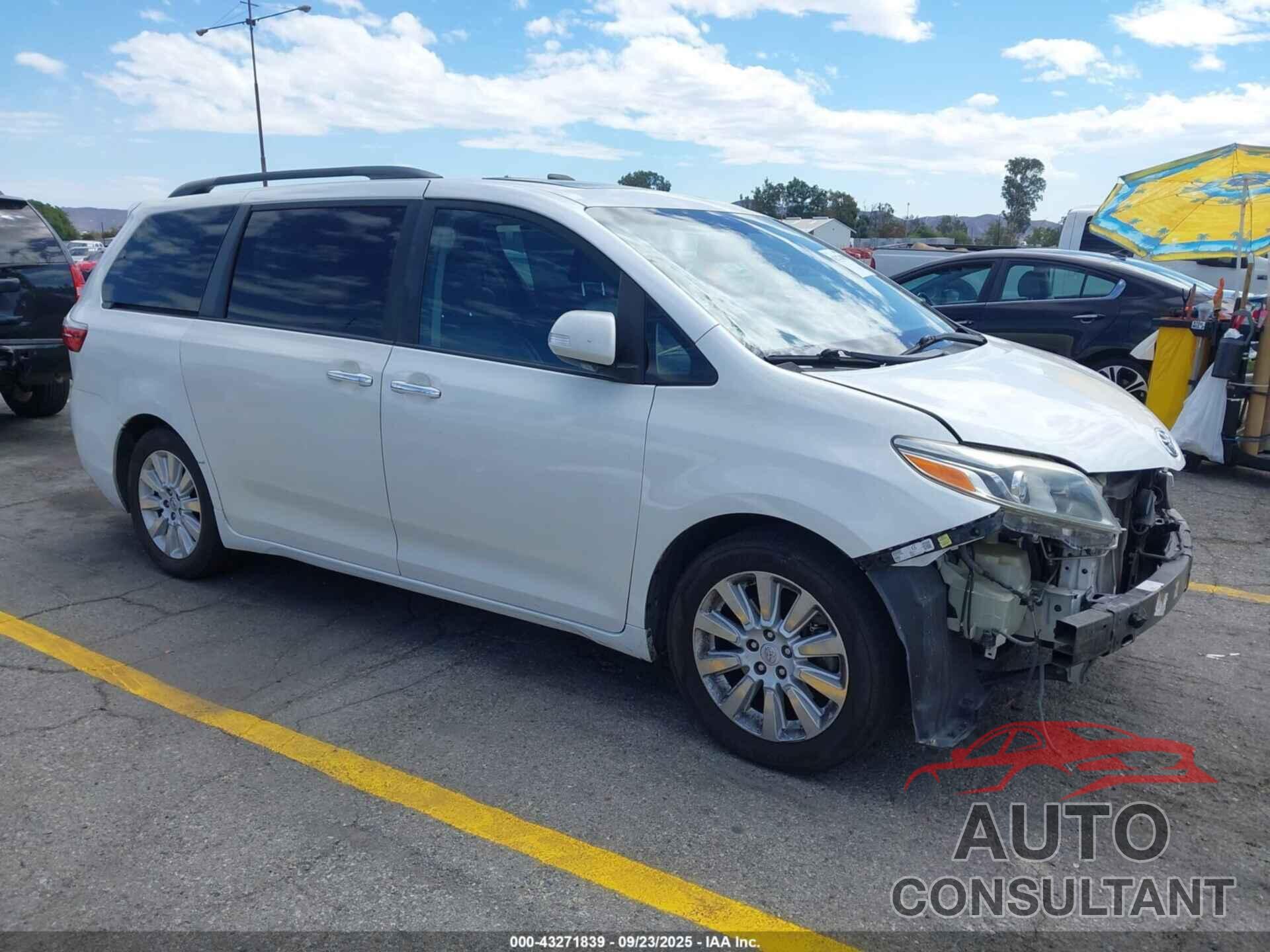 TOYOTA SIENNA 2015 - 5TDYK3DCXFS689957