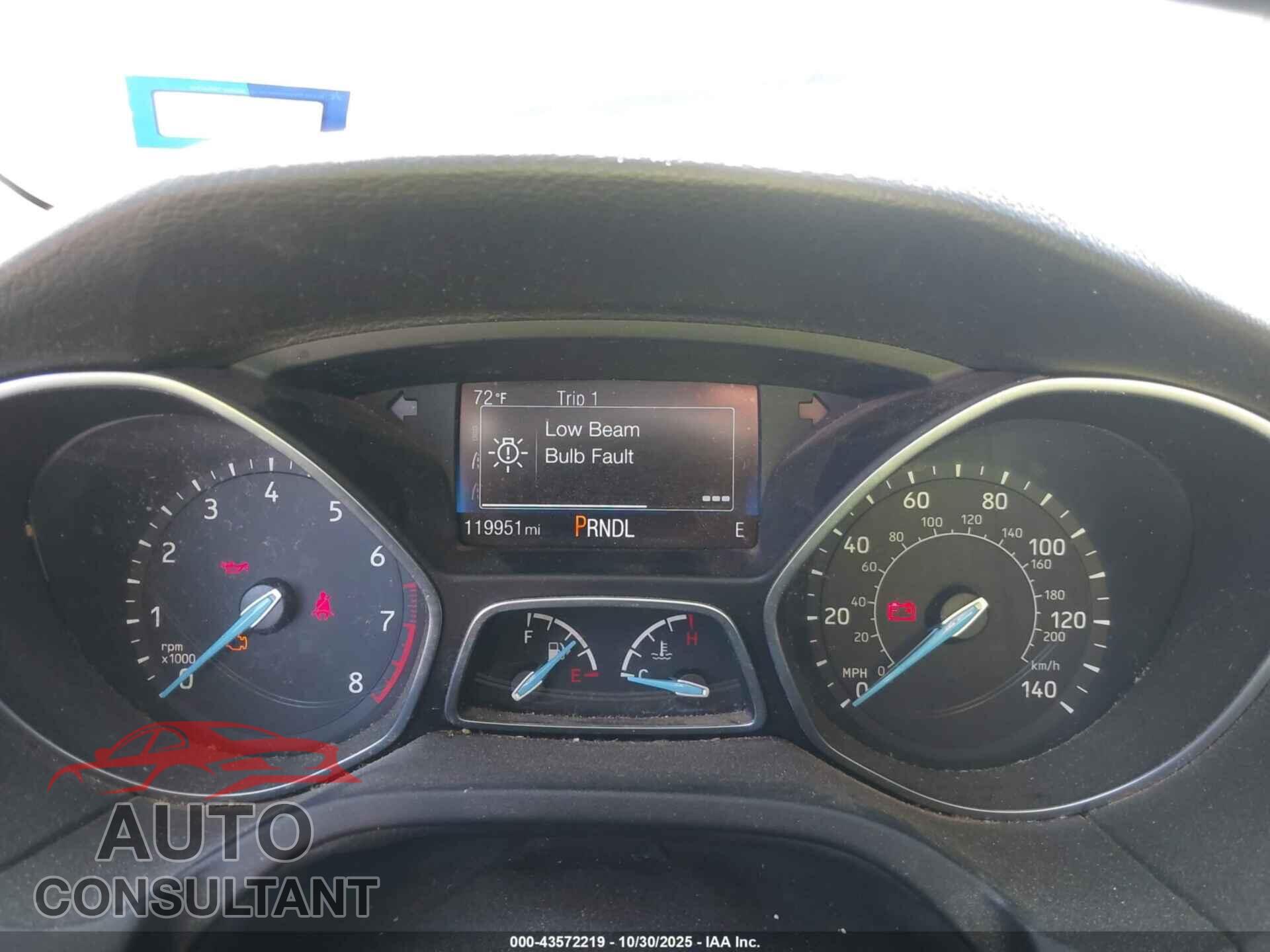 FORD FOCUS 2017 - 1FADP3F29HL263272
