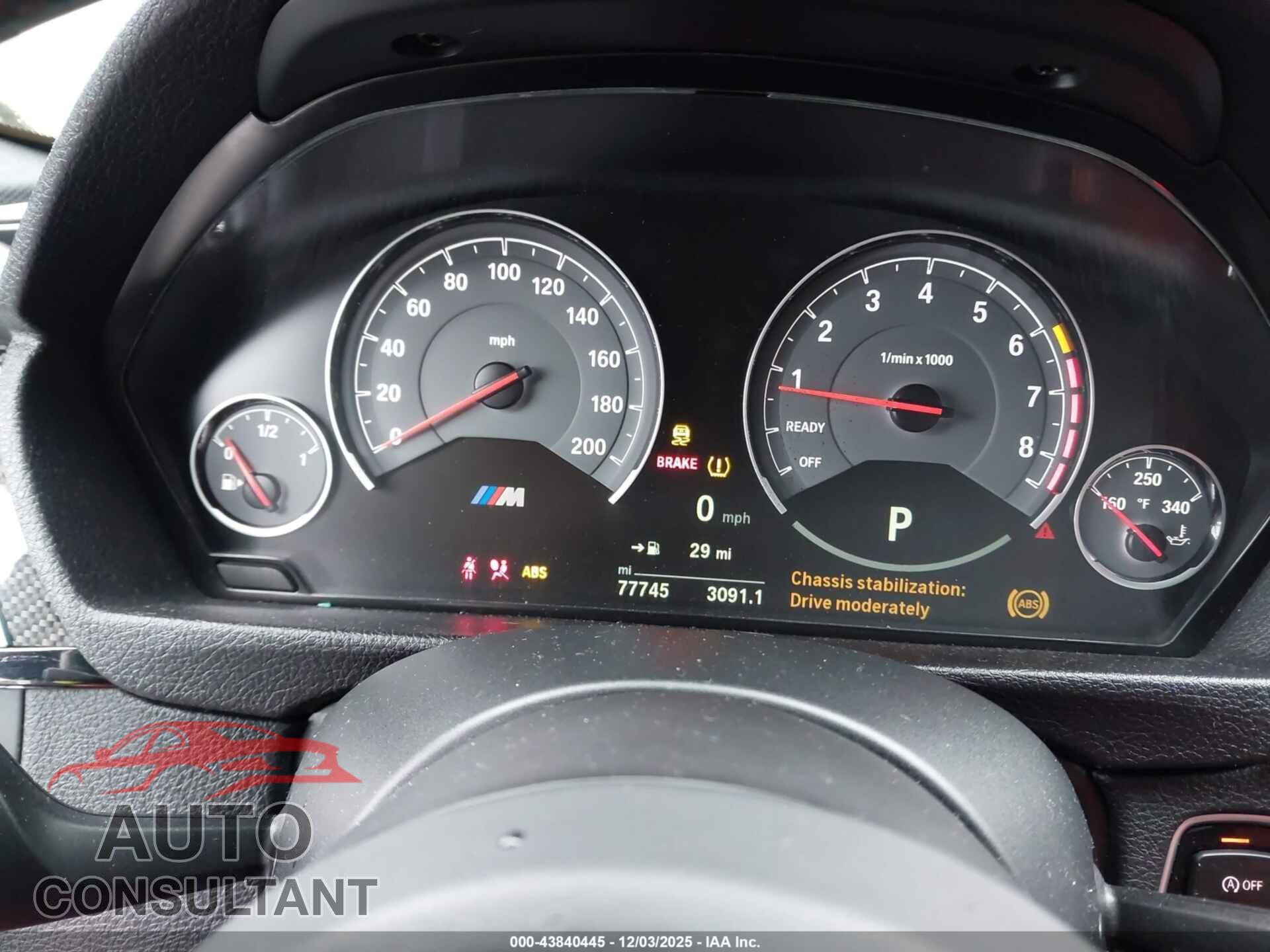 BMW M3 2017 - WBS8M9C54H5G84676