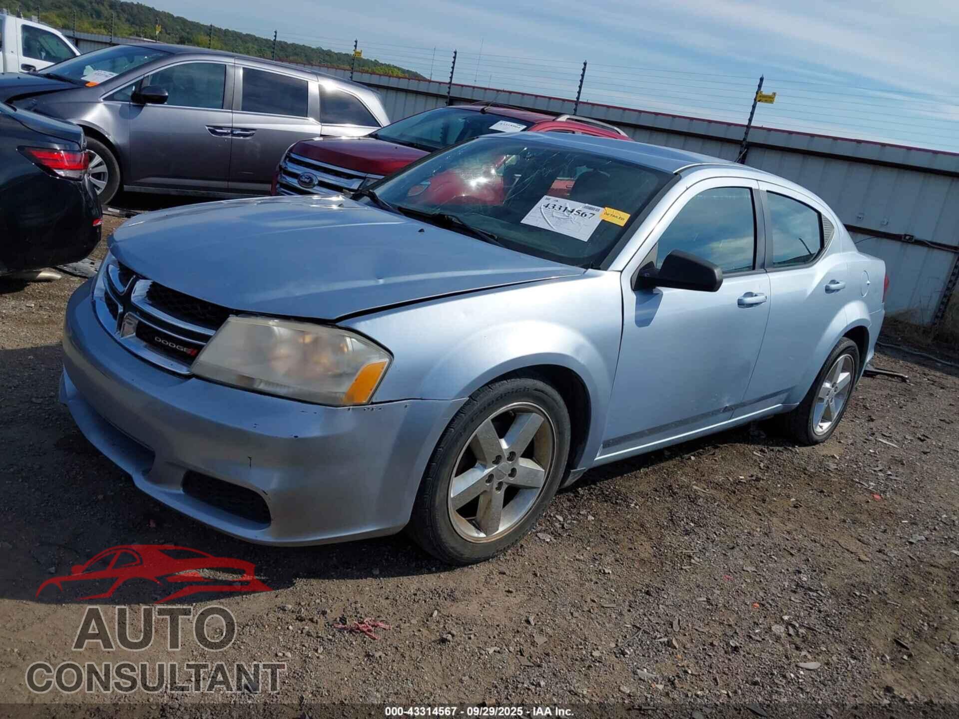 DODGE AVENGER 2013 - 1C3CDZAB4DN689446