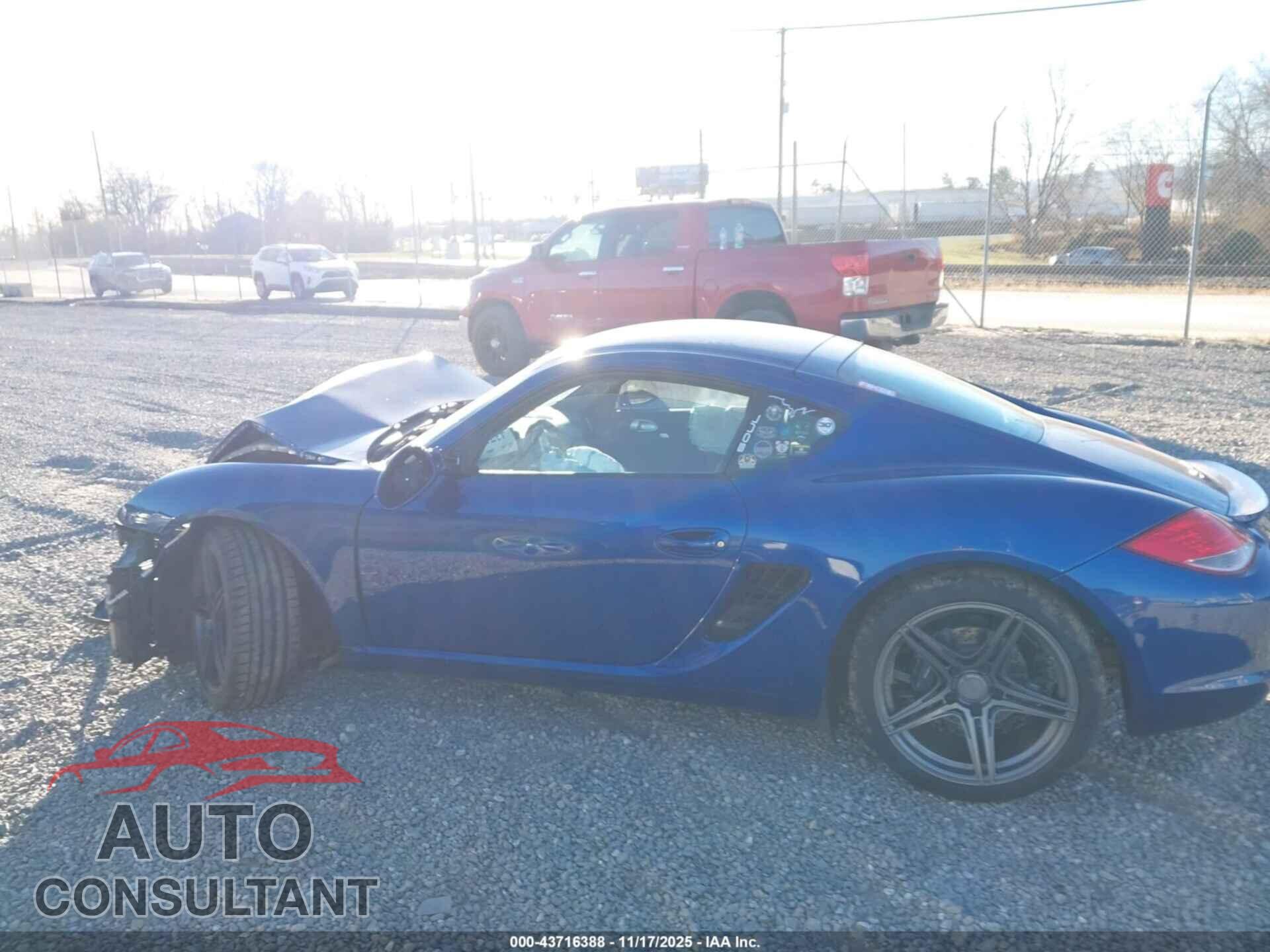 PORSCHE CAYMAN 2012 - WP0AA2A87CS760162