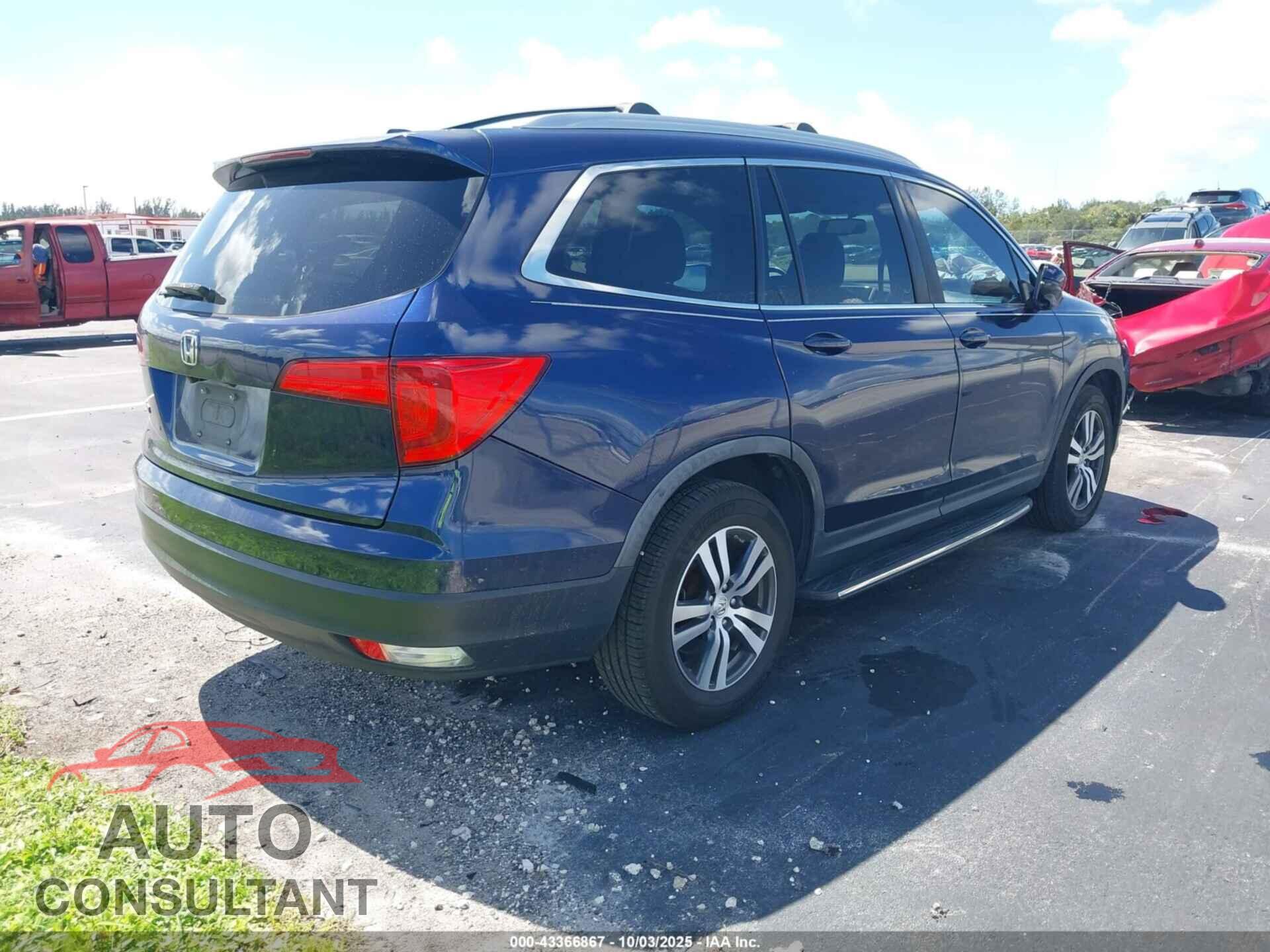 HONDA PILOT 2017 - 5FNYF5H52HB019855