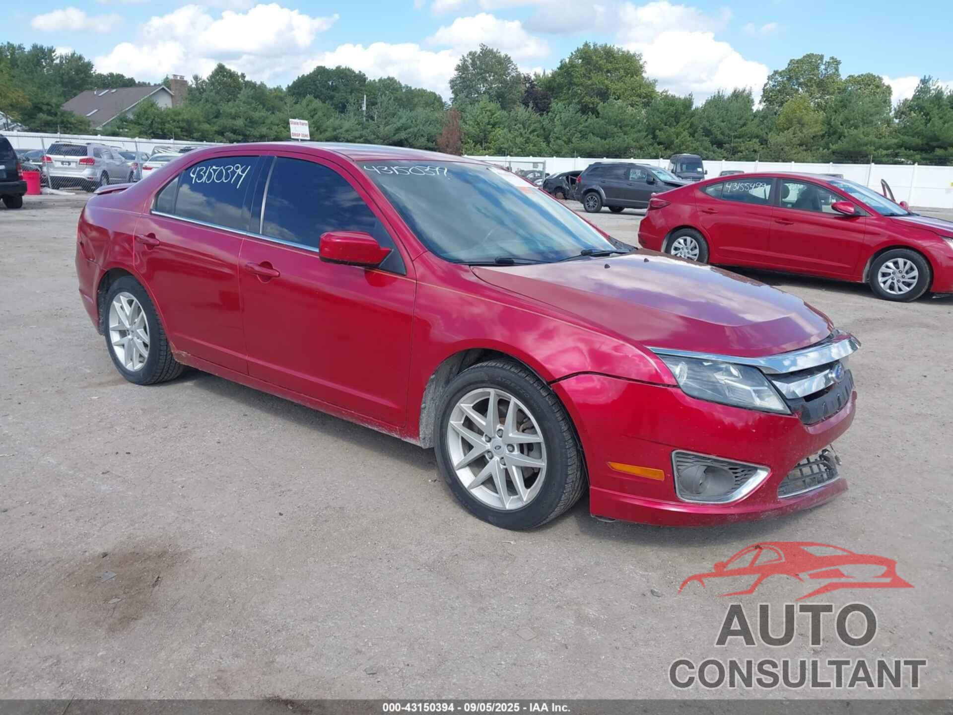 FORD FUSION 2012 - 3FAHP0JA4CR153982