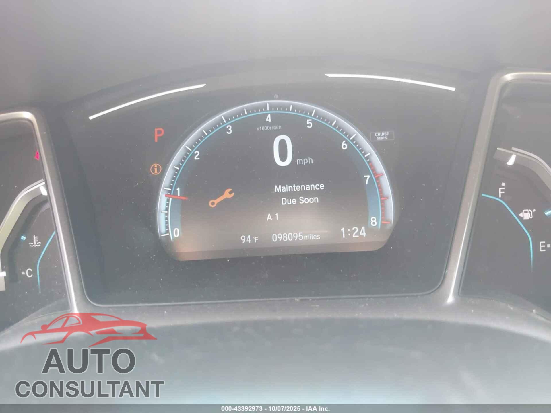 HONDA CIVIC 2017 - 19XFC2F78HE070981