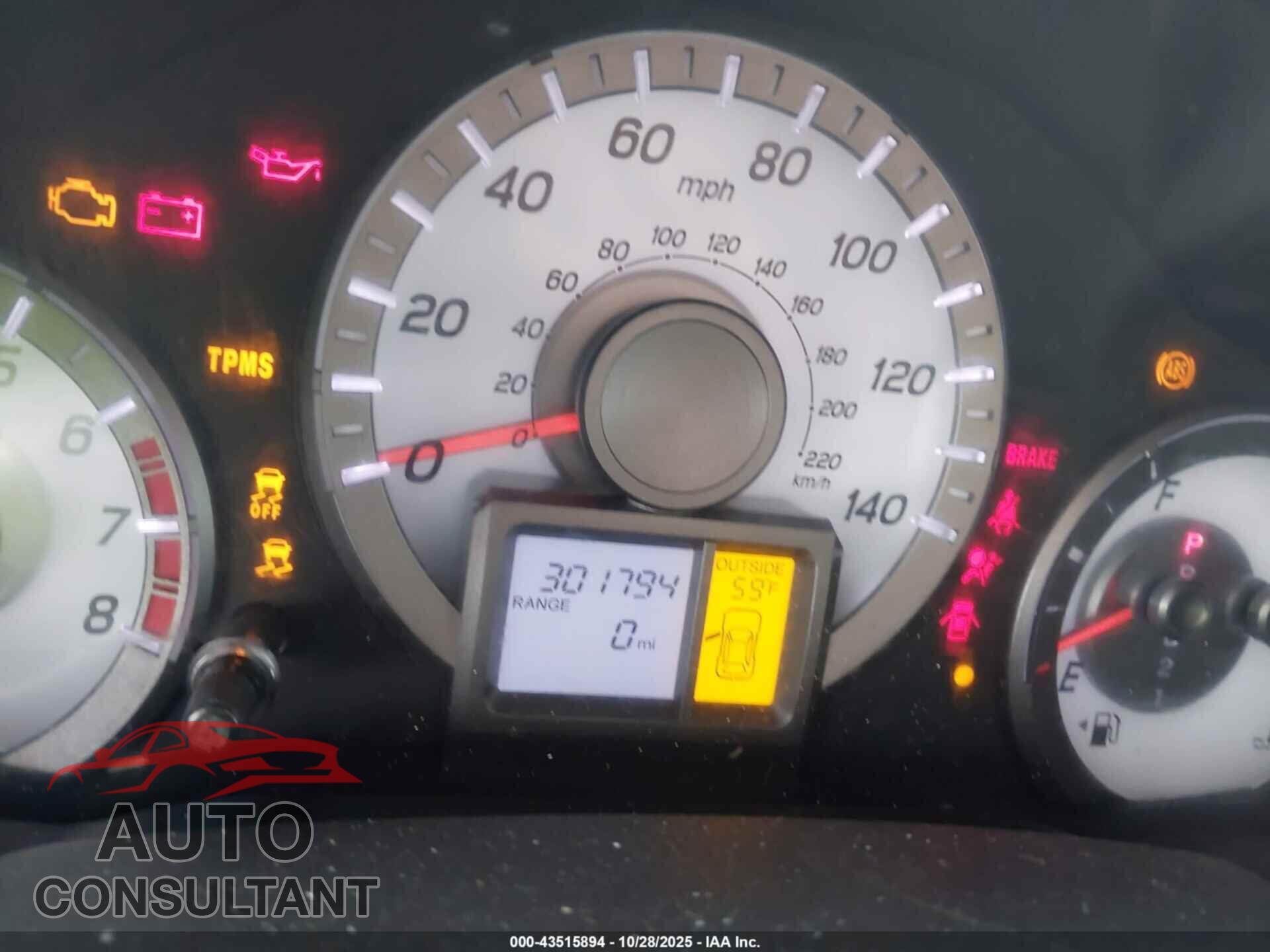 HONDA PILOT 2013 - 5FNYF3H70DB045208