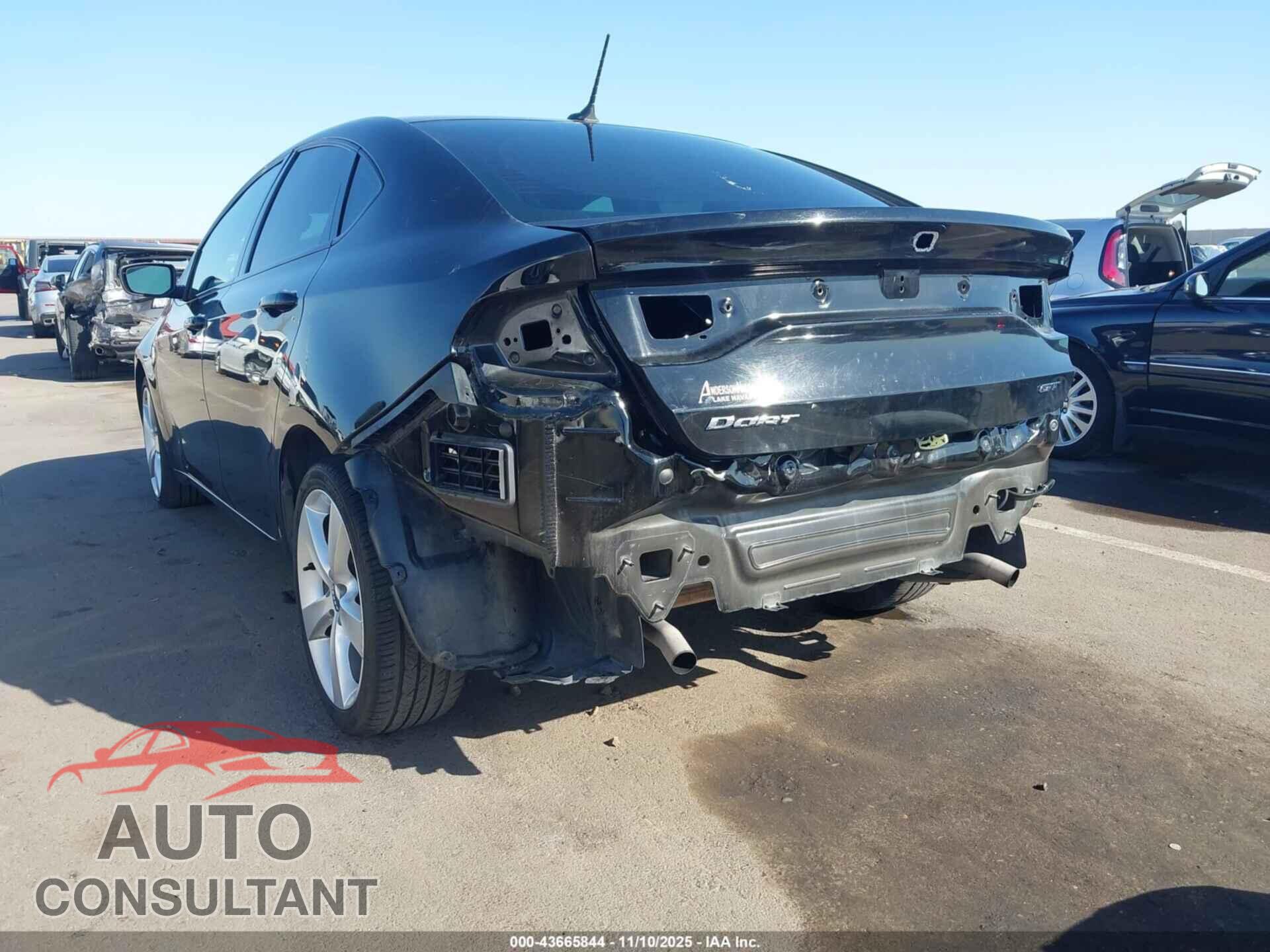 DODGE DART 2014 - 1C3CDFEB6ED738260