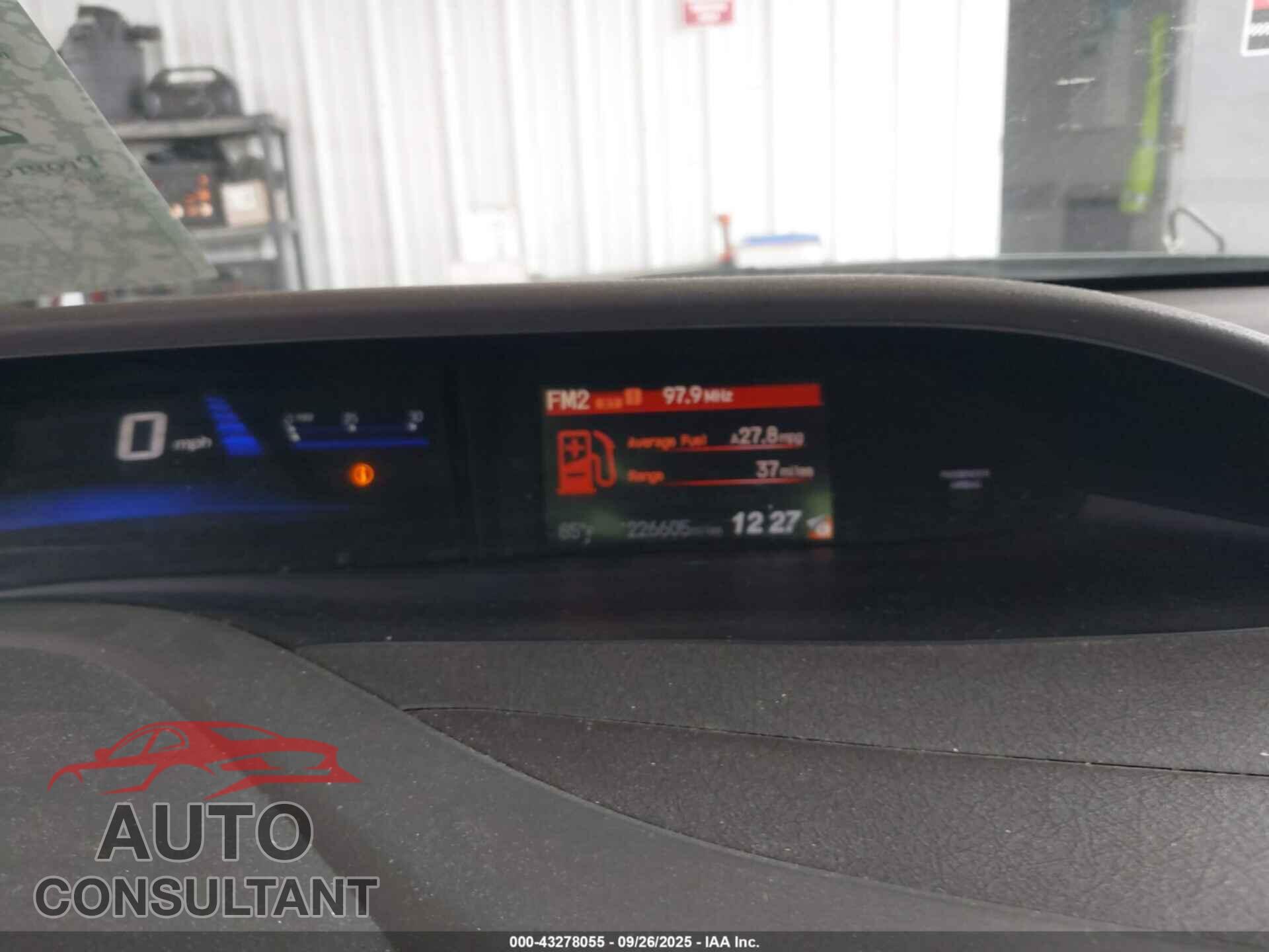 HONDA CIVIC 2012 - 19XFB2F97CE074016