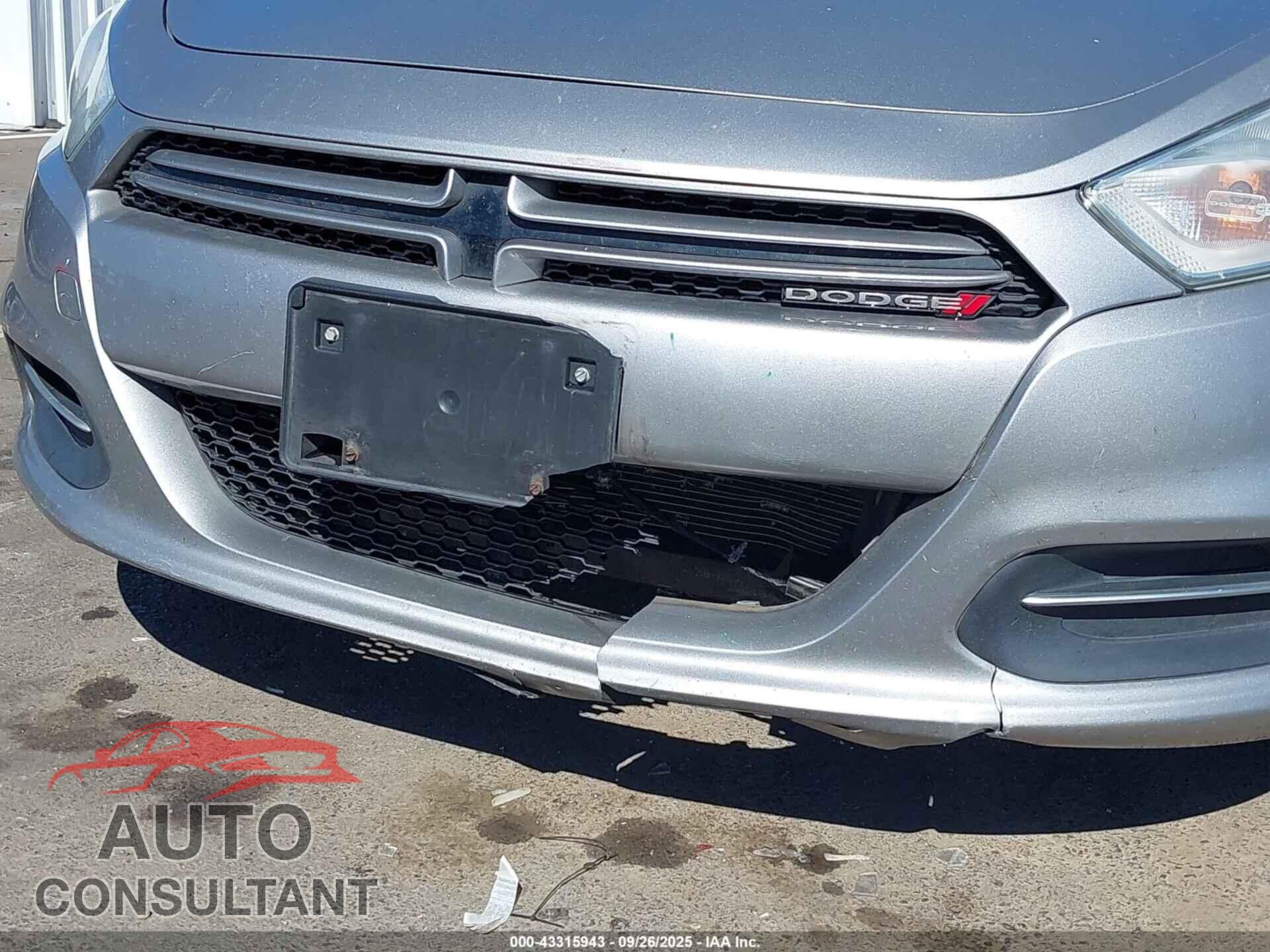 DODGE DART 2015 - 1C3CDFAA2FD237459