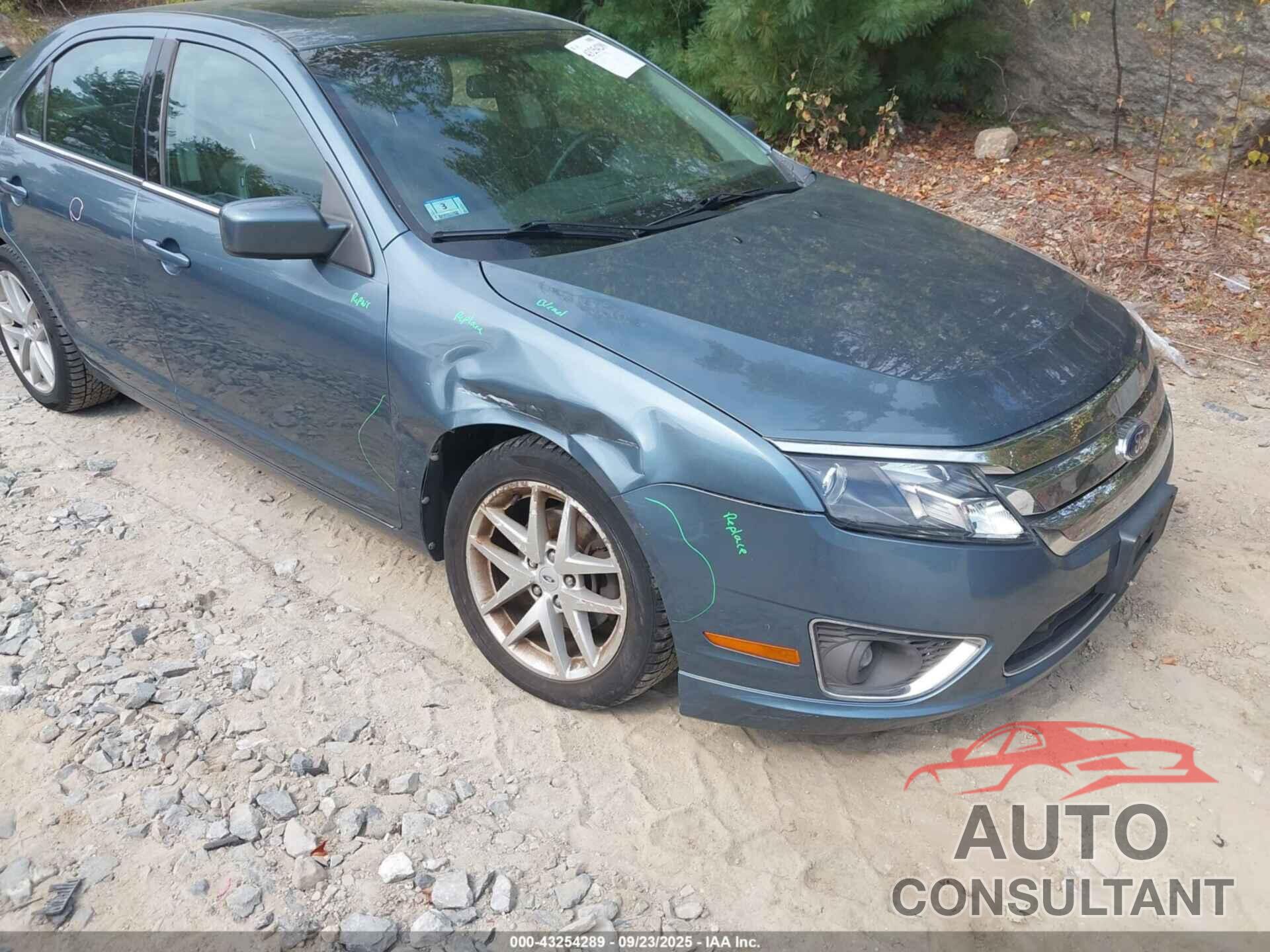 FORD FUSION 2012 - 3FAHP0JG6CR403985