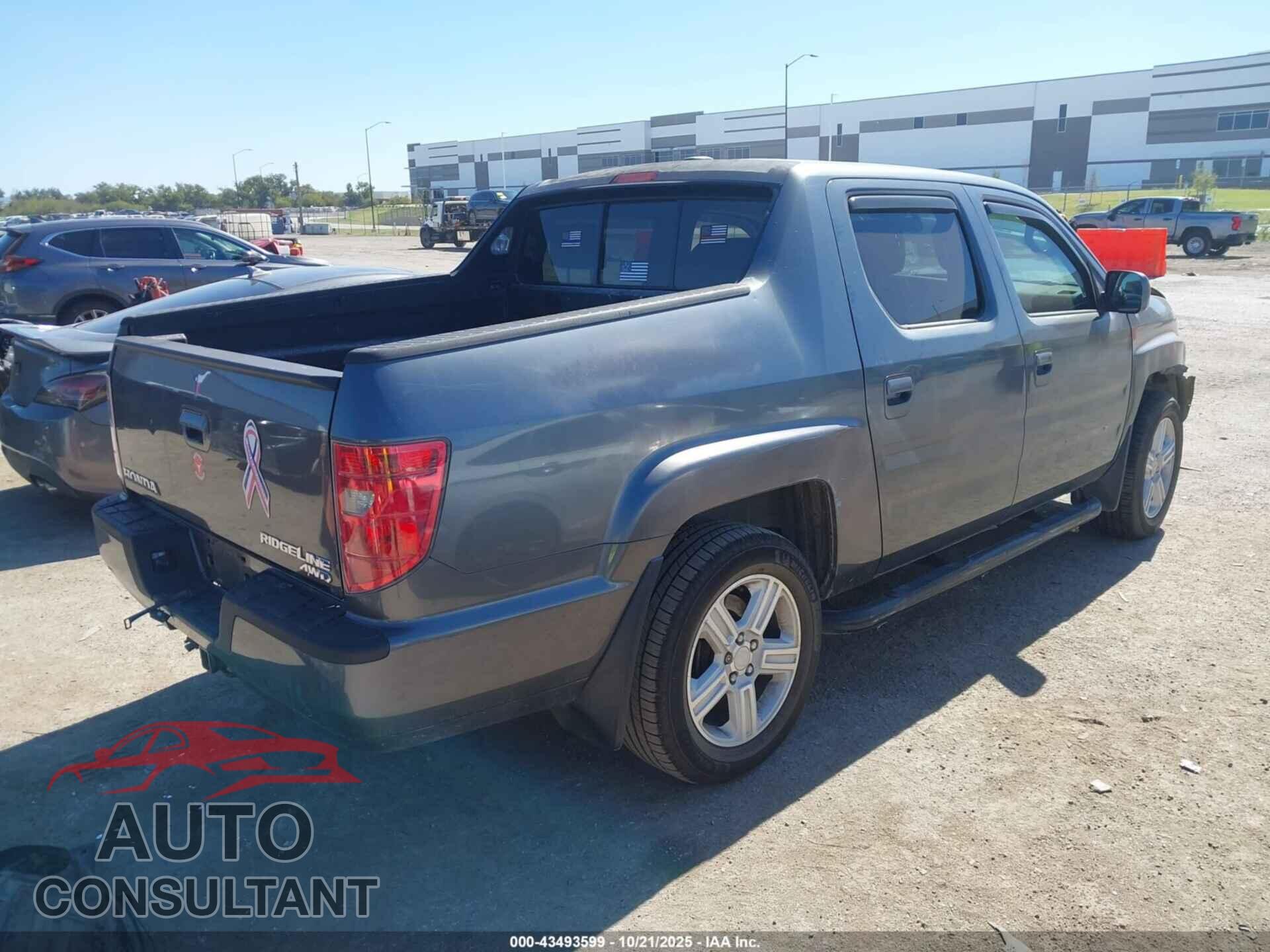 HONDA RIDGELINE 2010 - 5FPYK1F56AB012444