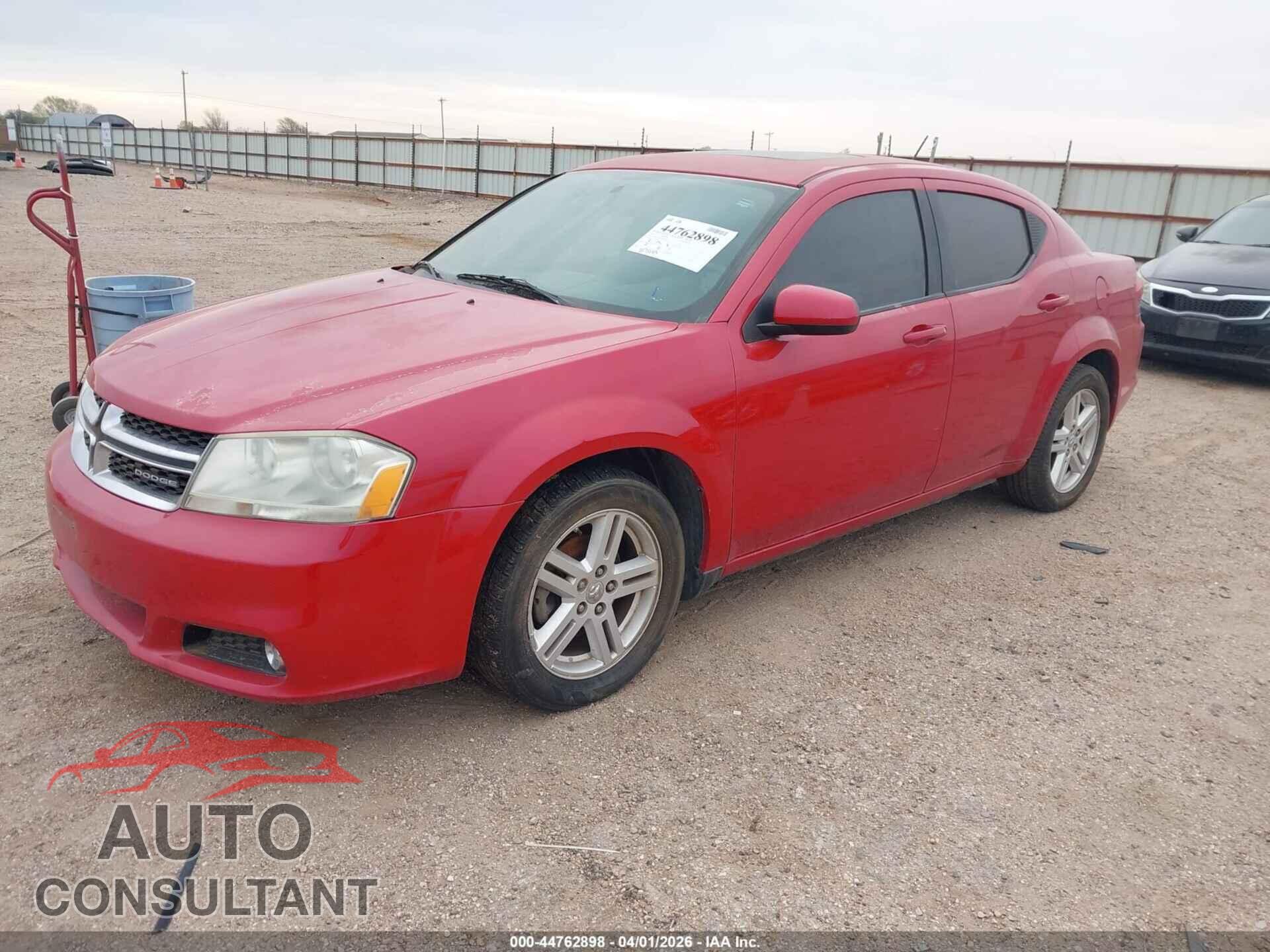 DODGE AVENGER 2011 - 1B3BD2FB2BN584880