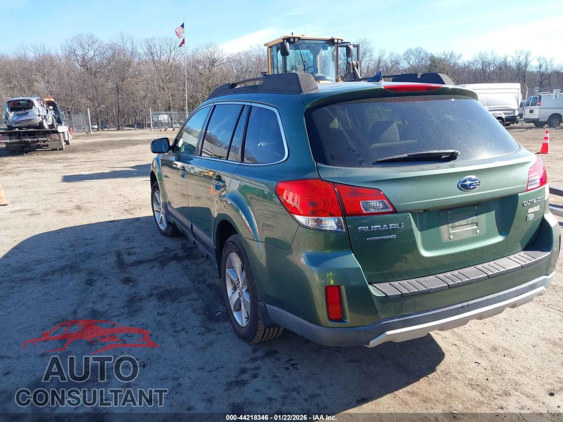SUBARU OUTBACK 2014 - 4S4BRBLC2E3327162