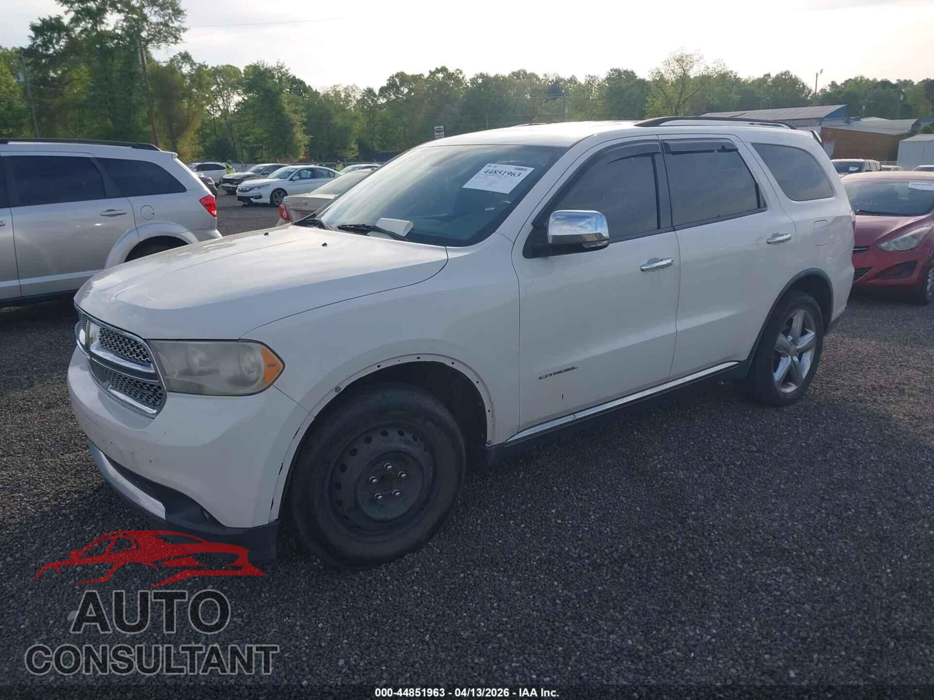 DODGE DURANGO 2012 - 1C4RDHEG3CC126727