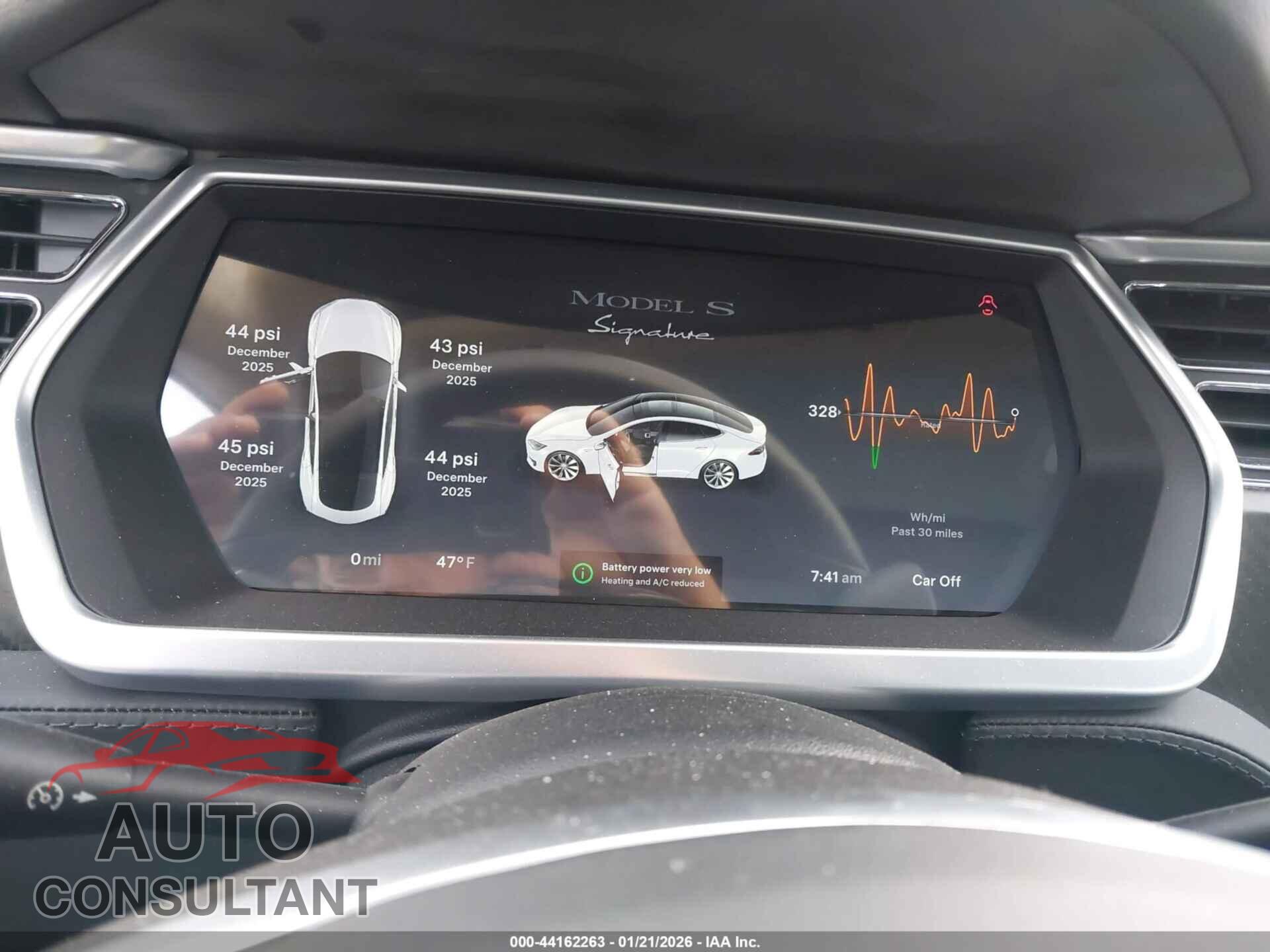 TESLA MODEL S 2012 - 5YJSA1DP0CFS00675