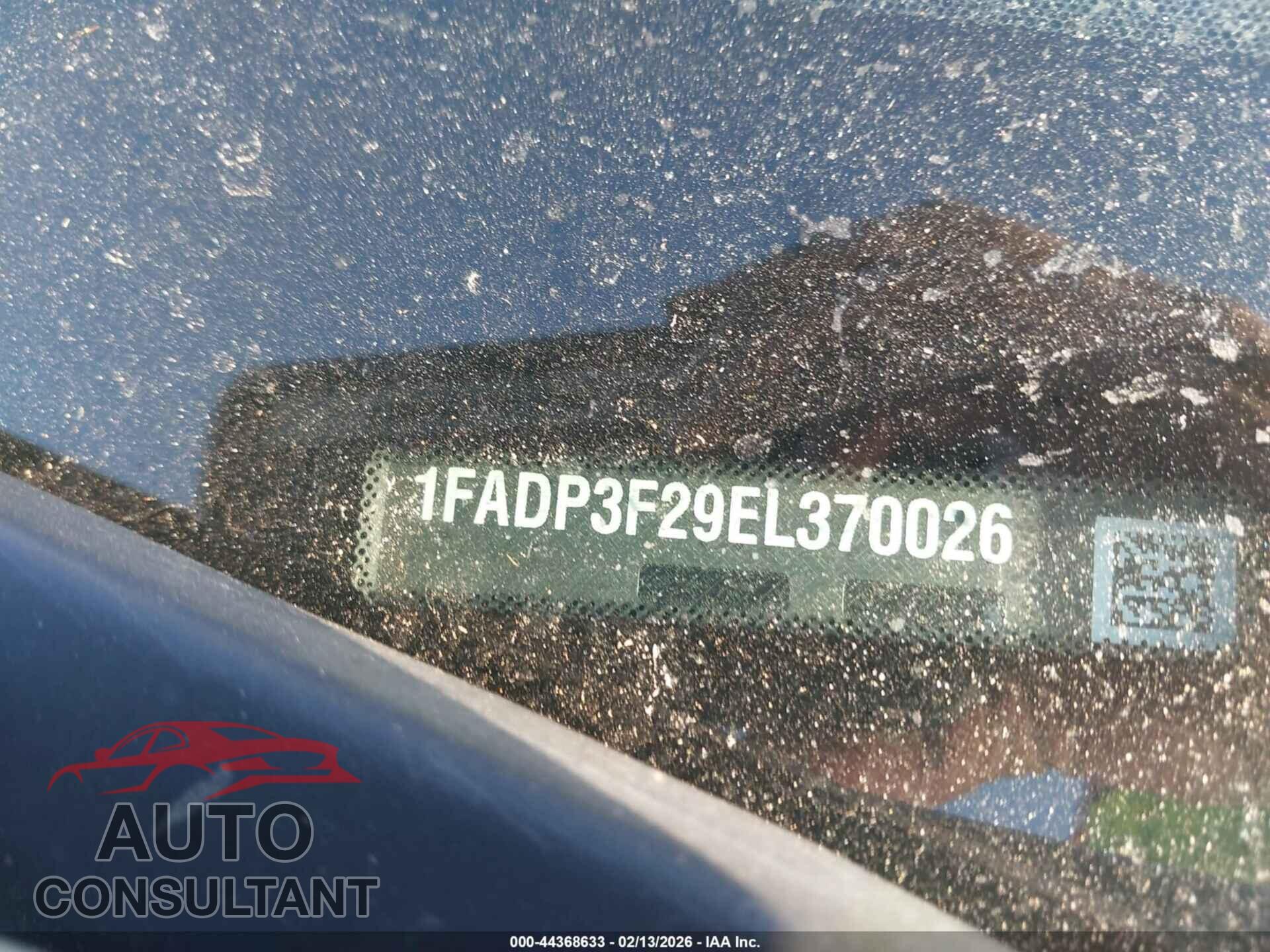 FORD FOCUS 2014 - 1FADP3F29EL370026