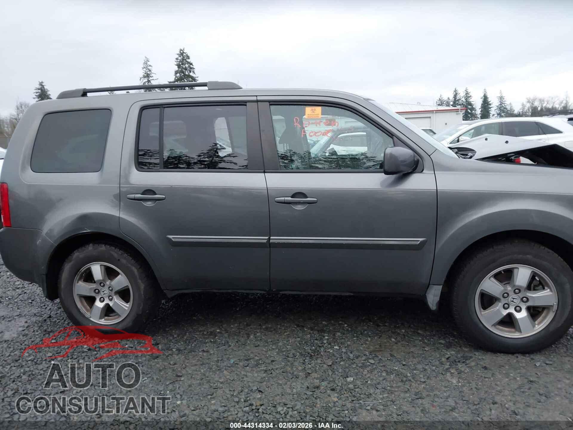 HONDA PILOT 2009 - 5FNYF38659B024207