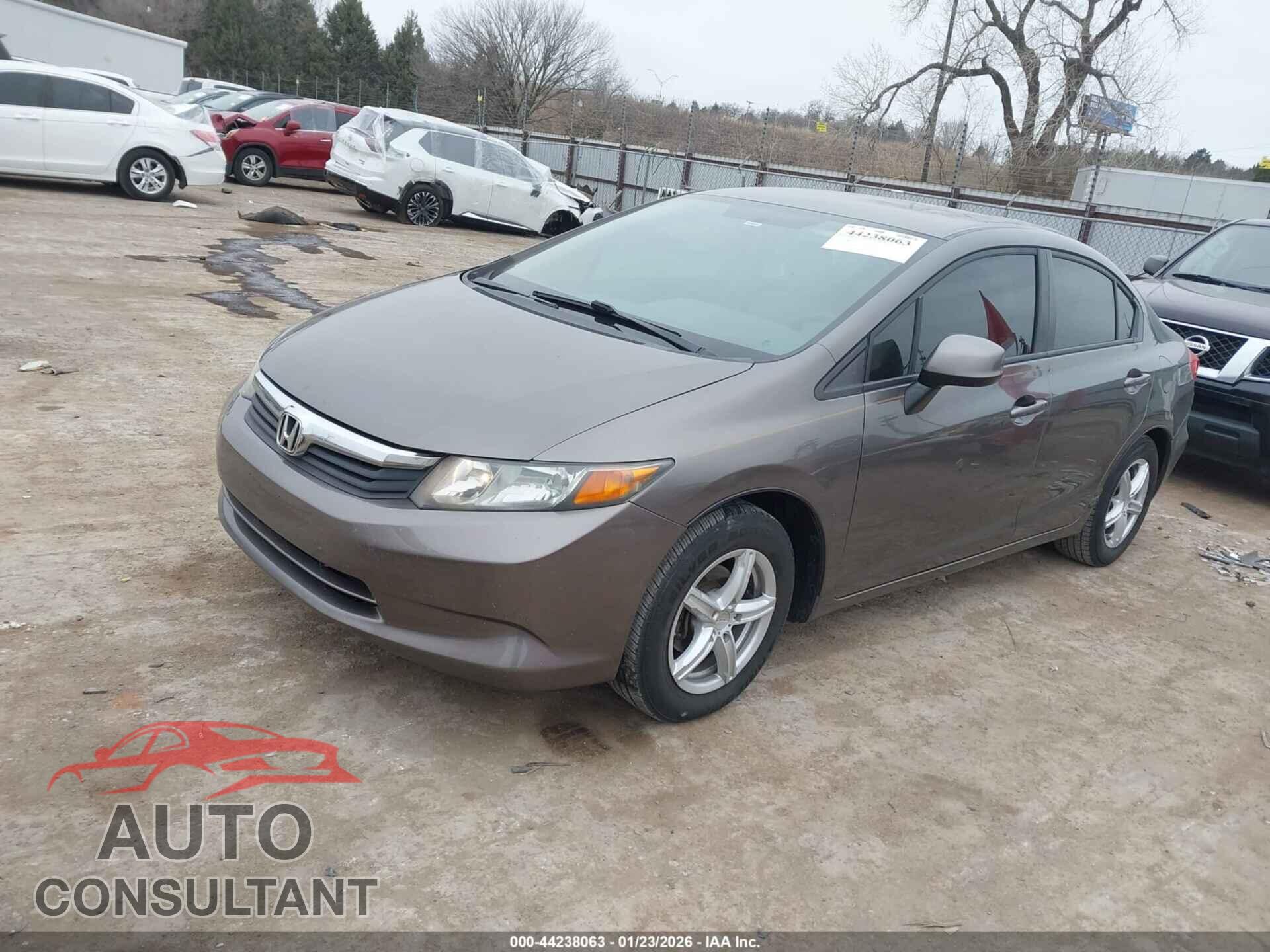 HONDA CIVIC 2012 - 19XFB2F55CE109441