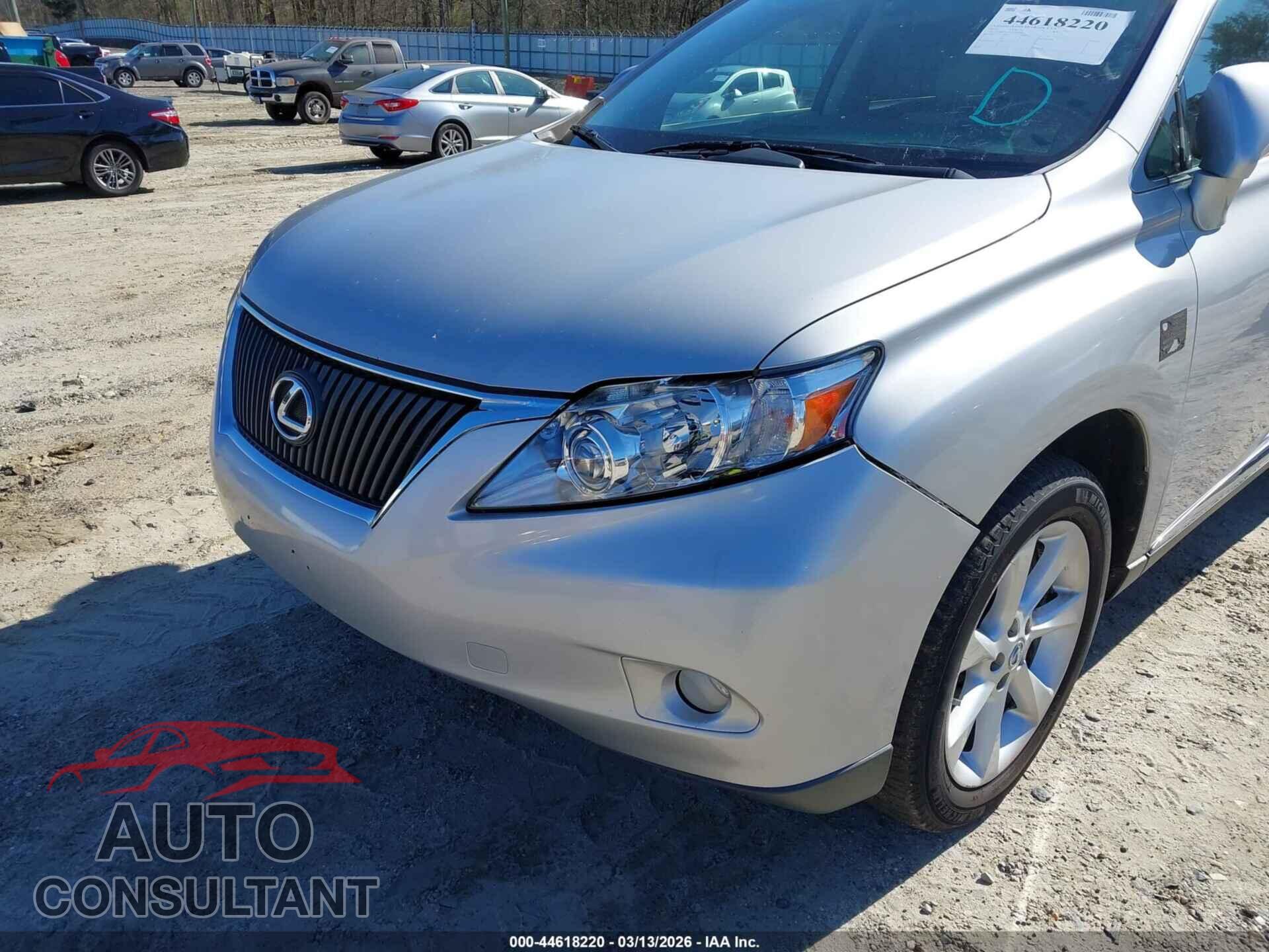 LEXUS RX 350 2010 - 2T2BK1BA4AC069548
