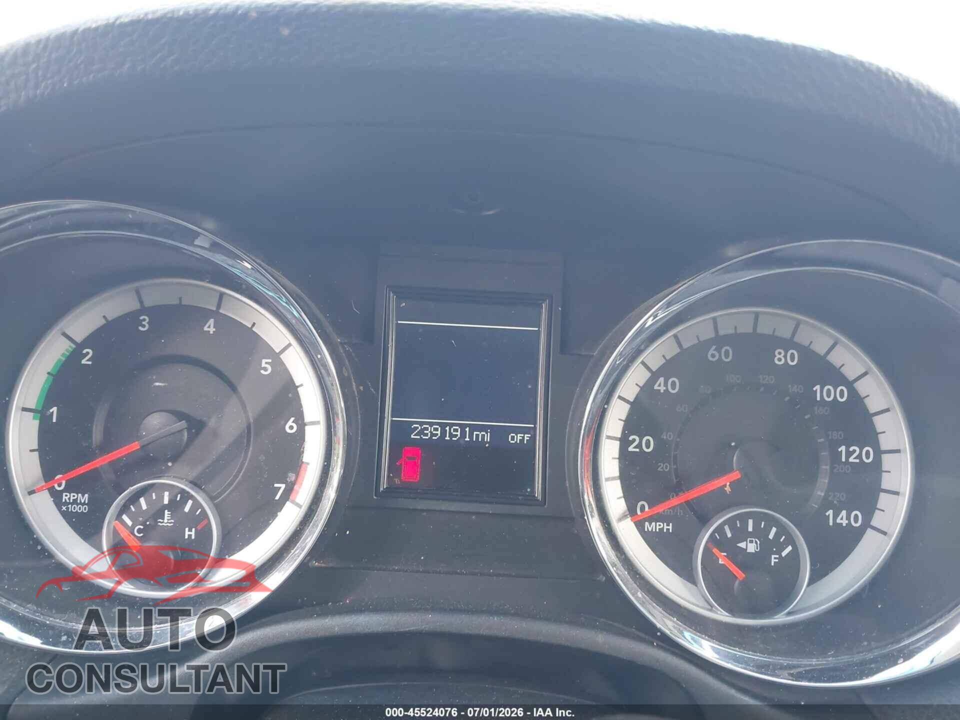 DODGE DURANGO 2011 - 1D4RE2GG2BC746512