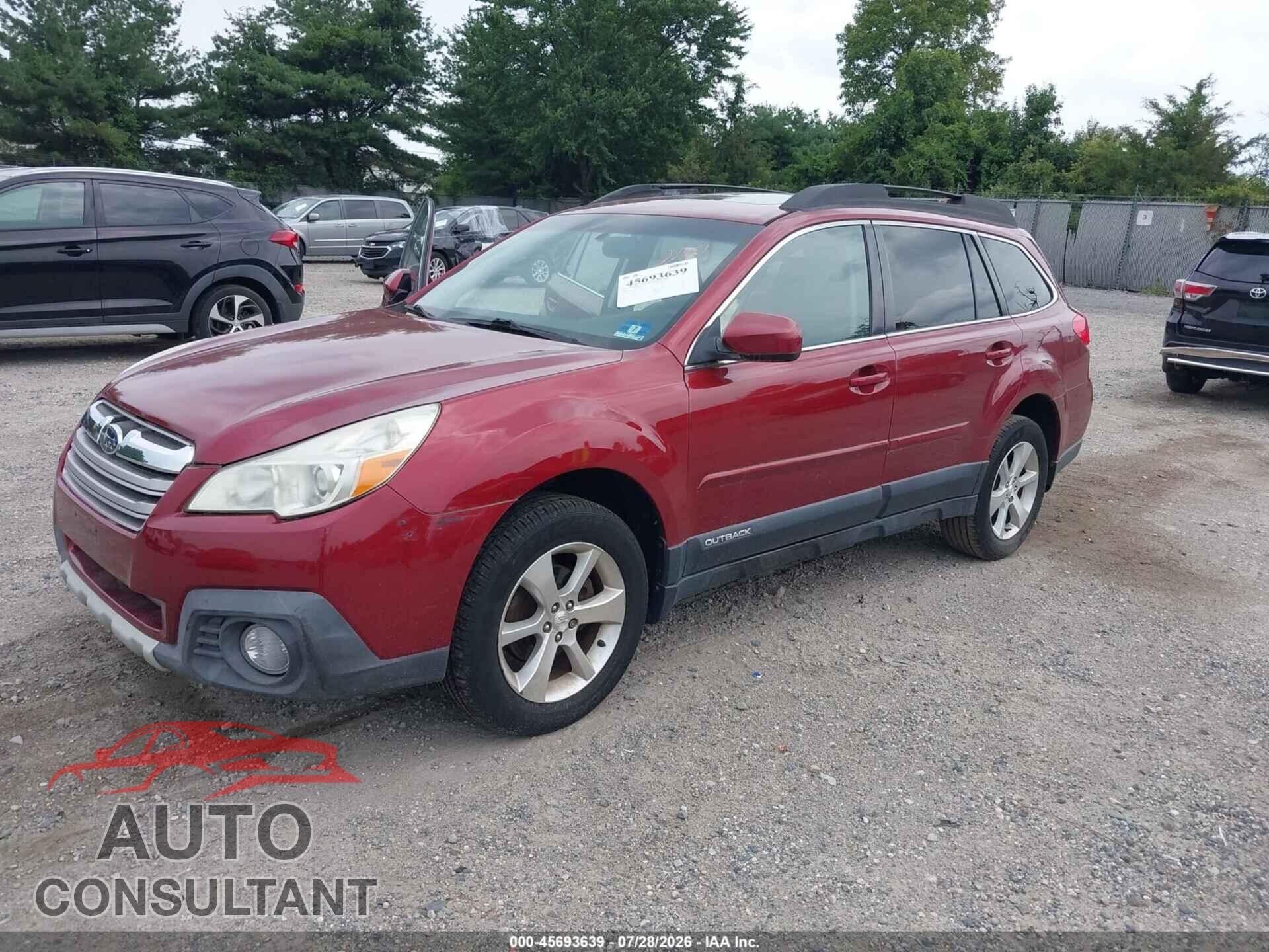 SUBARU OUTBACK 2014 - 4S4BRBLC9E3327384