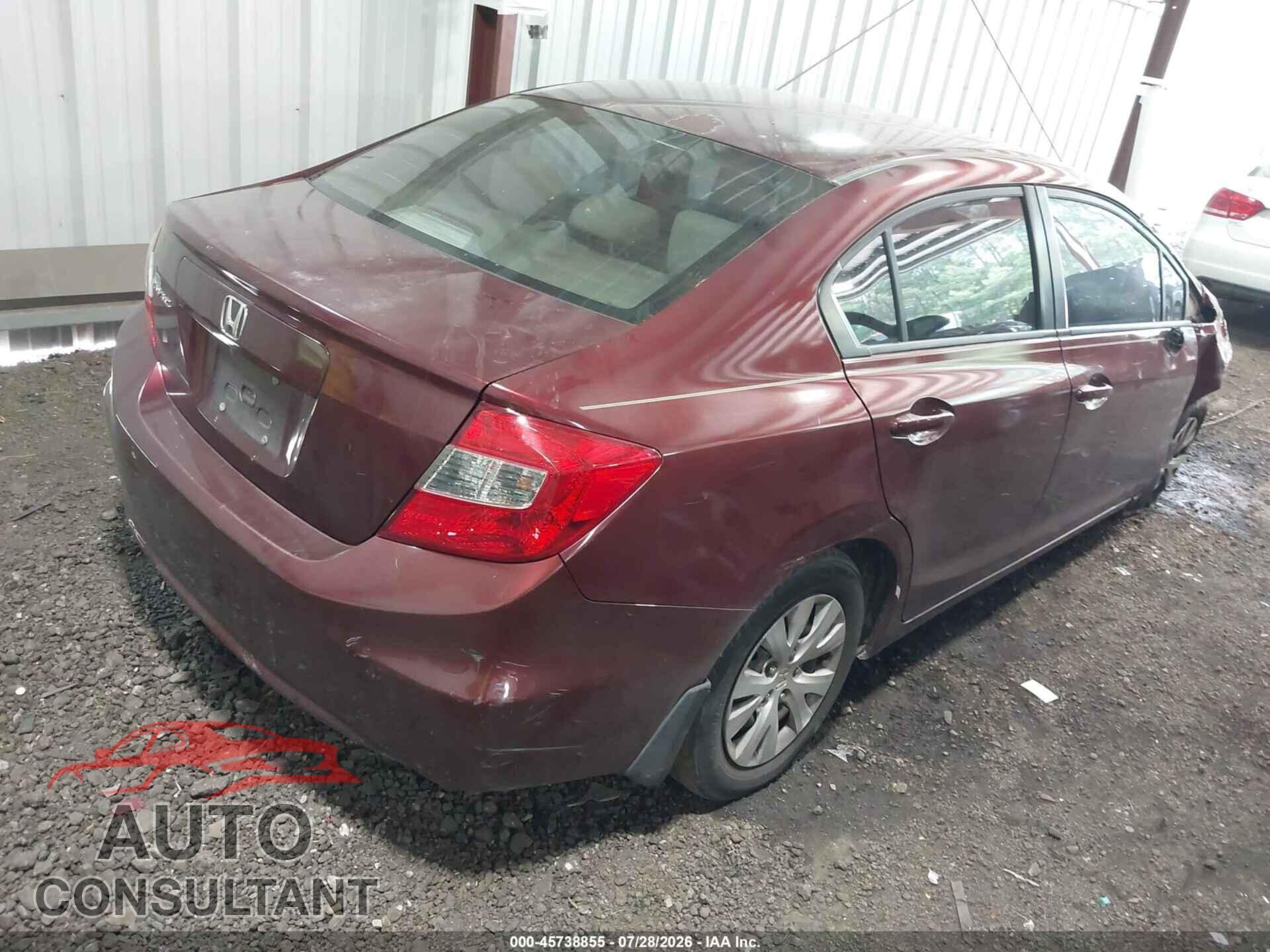 HONDA CIVIC 2012 - 2HGFB2F5XCH537351