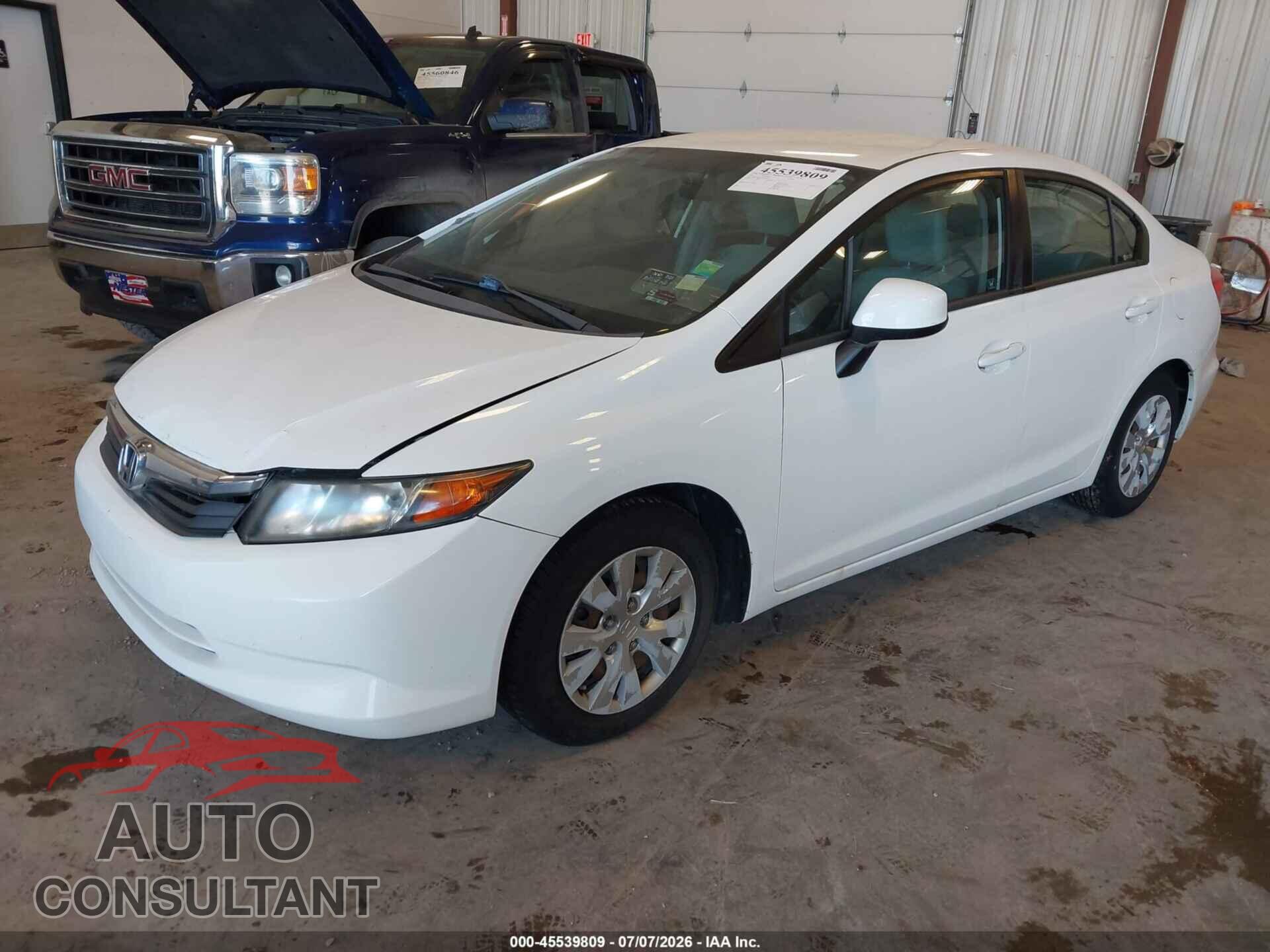 HONDA CIVIC 2012 - 19XFB2F50CE053103