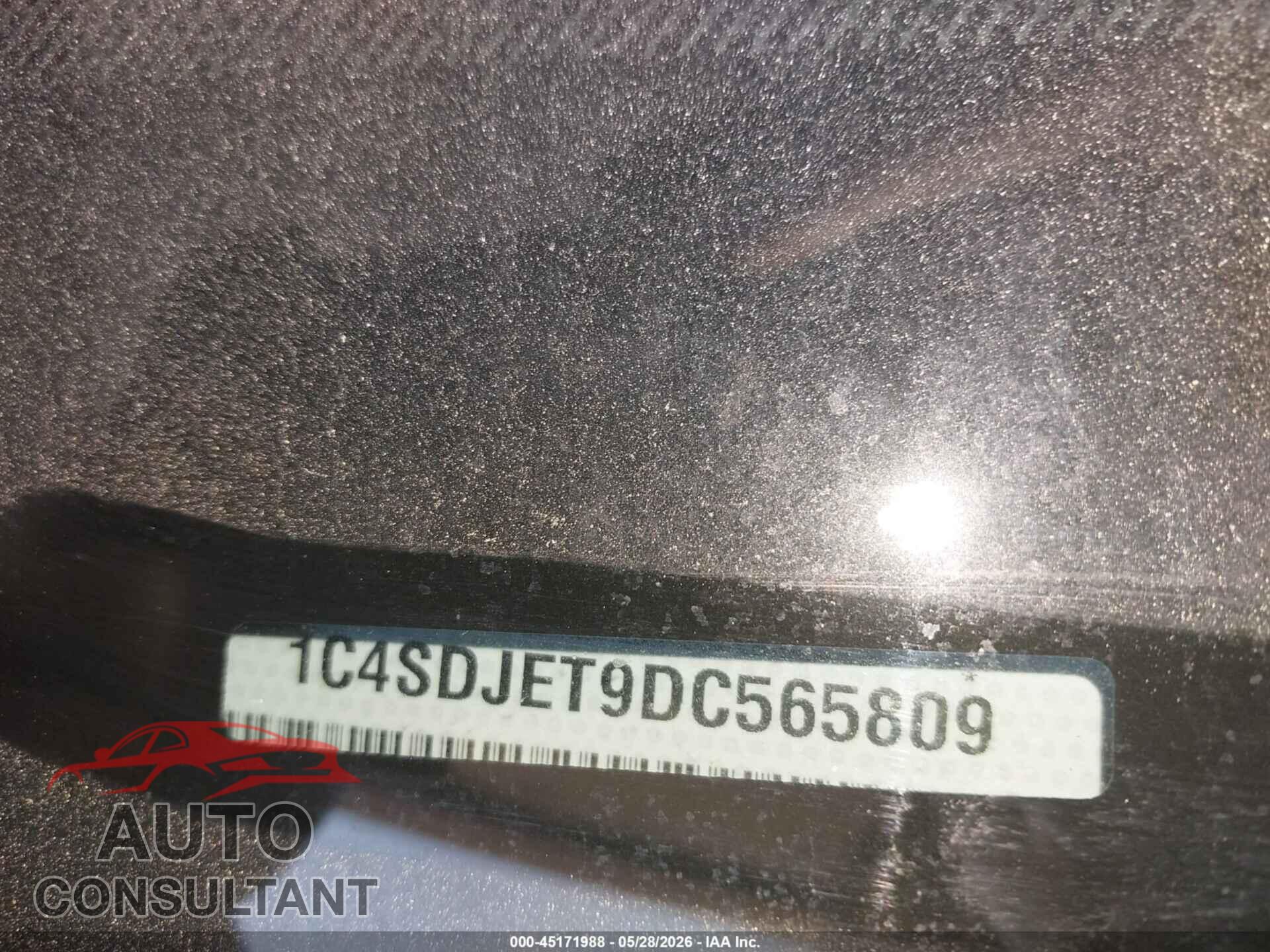DODGE DURANGO 2013 - 1C4SDJET9DC565809