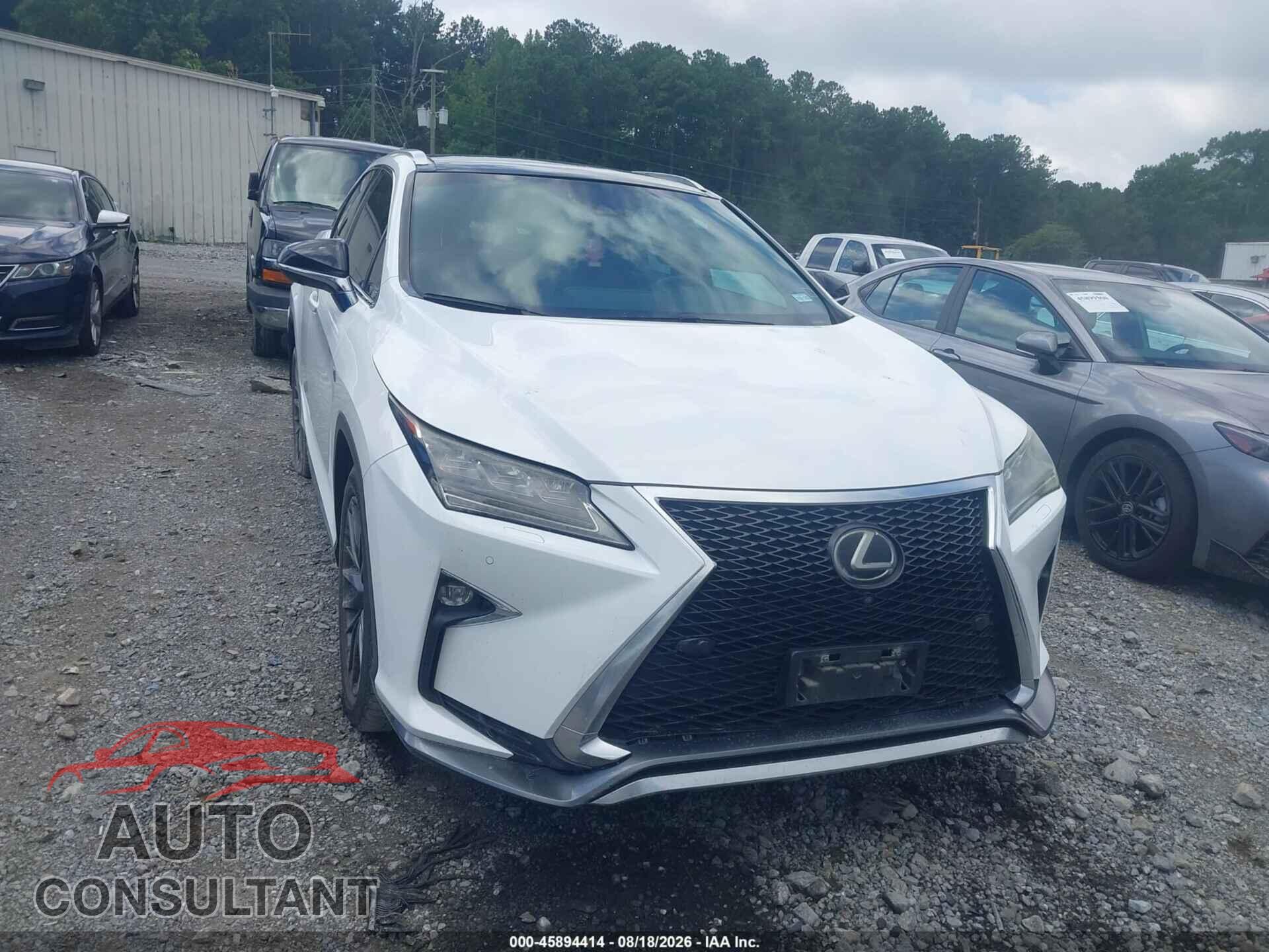 LEXUS RX 350 2017 - 2T2BZMCA2HC104500