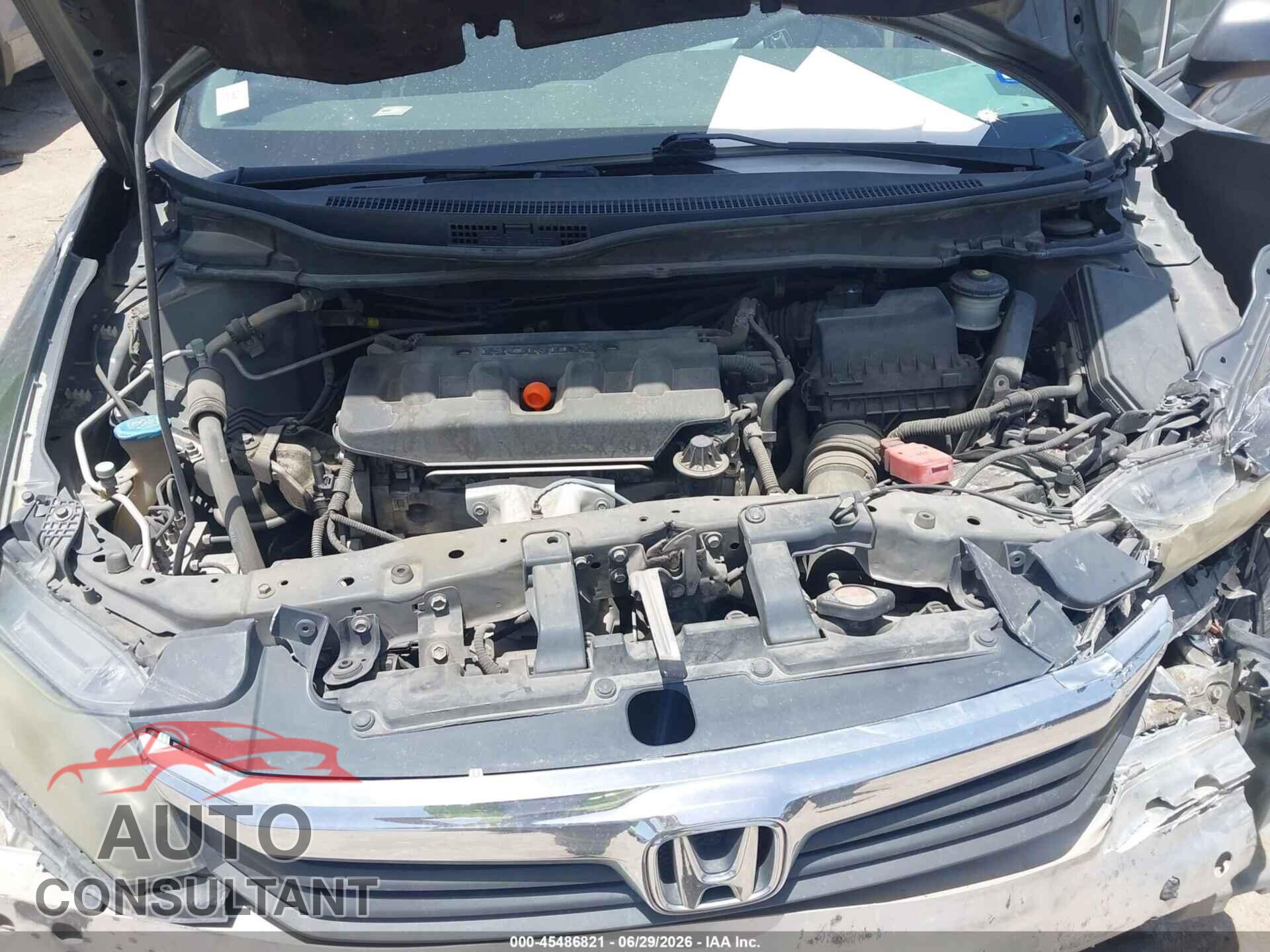 HONDA CIVIC 2012 - 2HGFB2F54CH334729