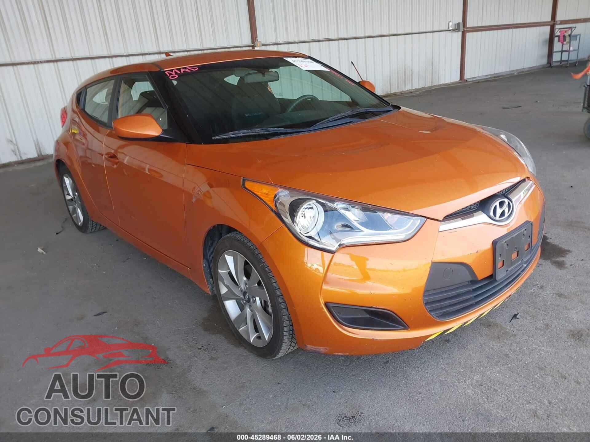 HYUNDAI VELOSTER 2016 - KMHTC6AD7GU280880